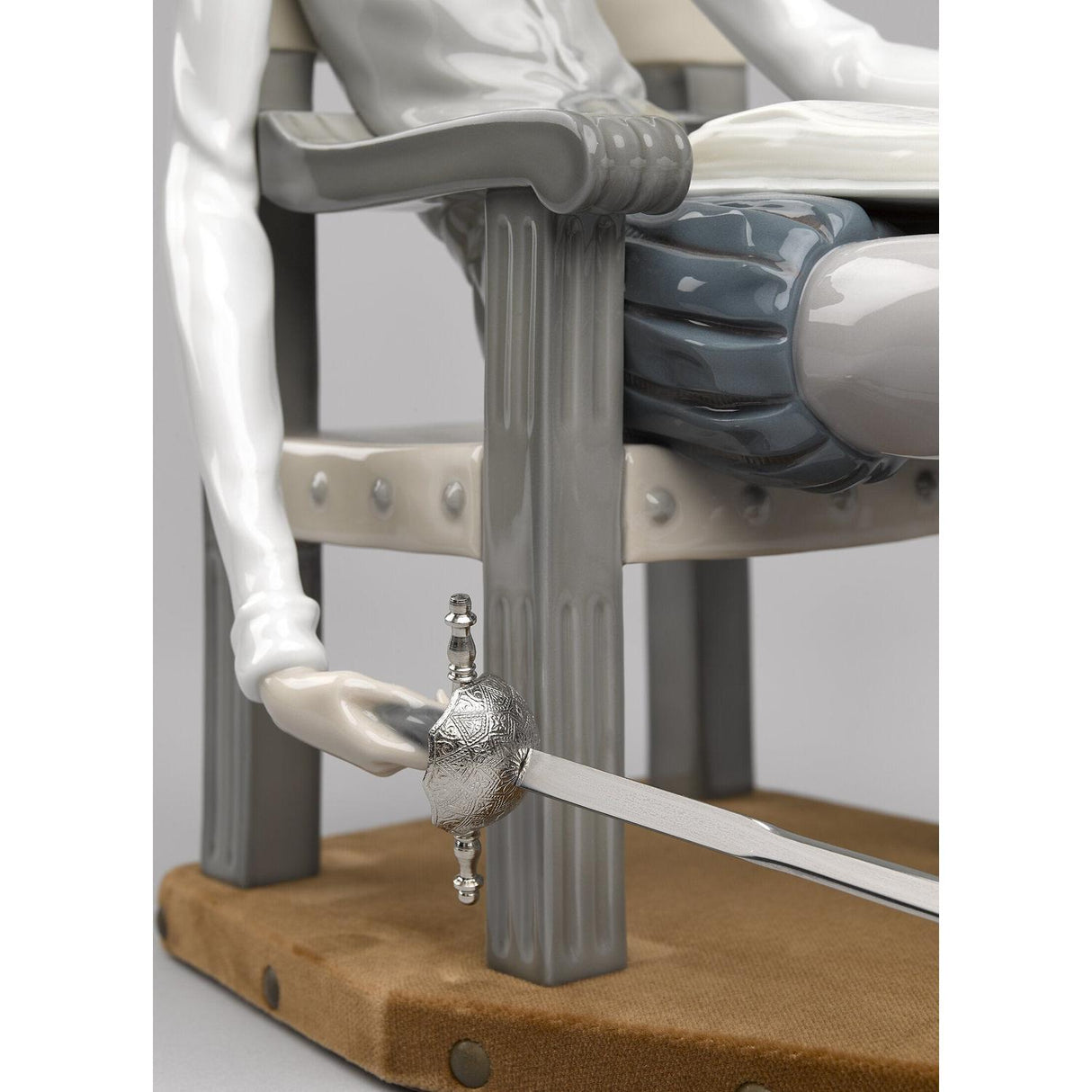 Lladró Scultura Don Chisciotte 40x48cm Porcellana