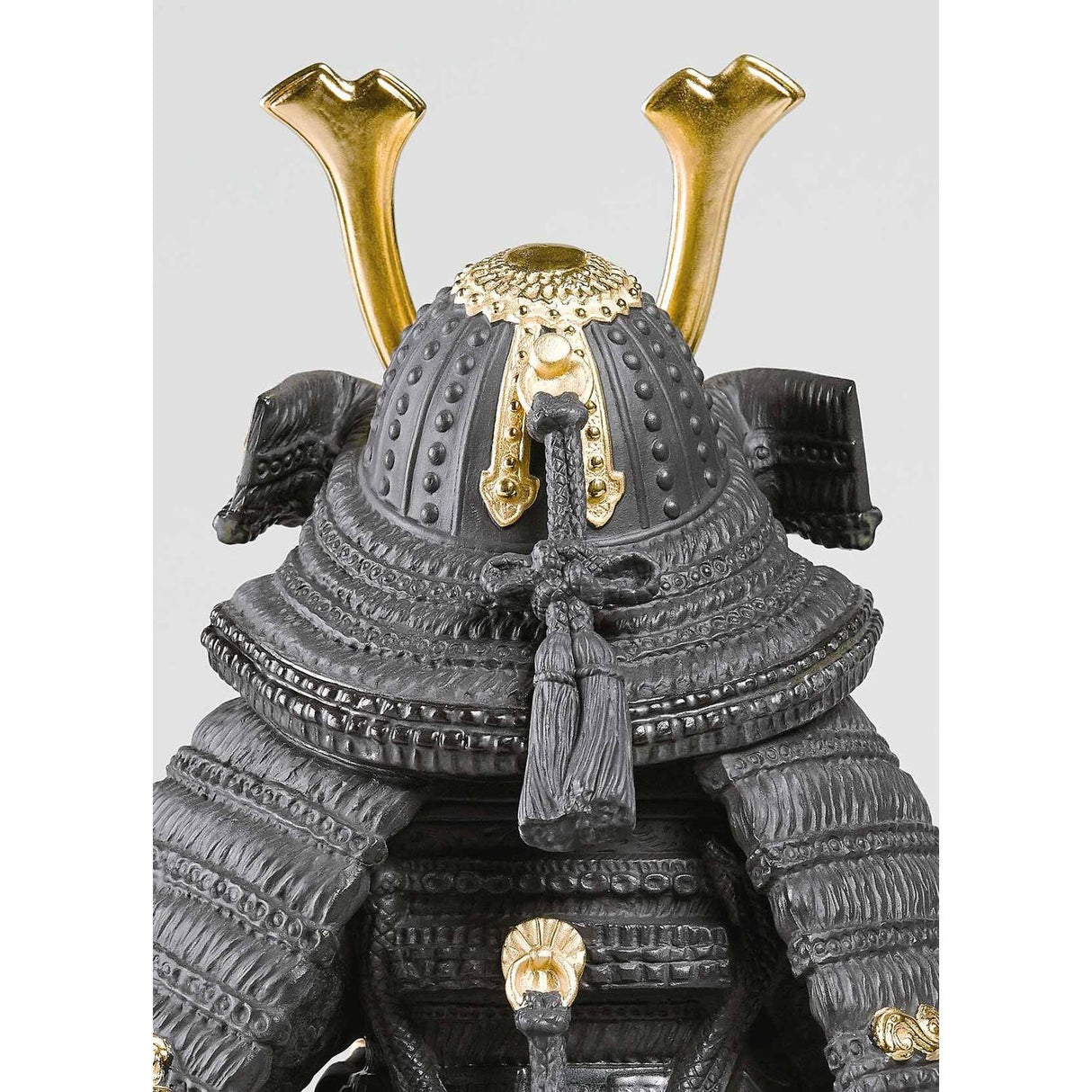 Lladró Figurina Bambino Samurai Lustro Oro 36x20cm Porcellana