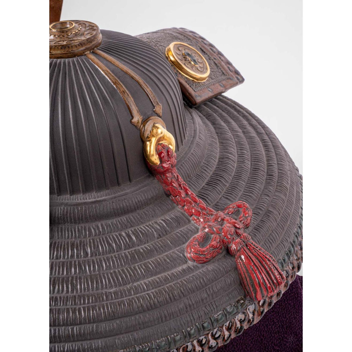 Lladró Figurina Elmetto Samurai Edizione Limitata 35x30cm Porcellana