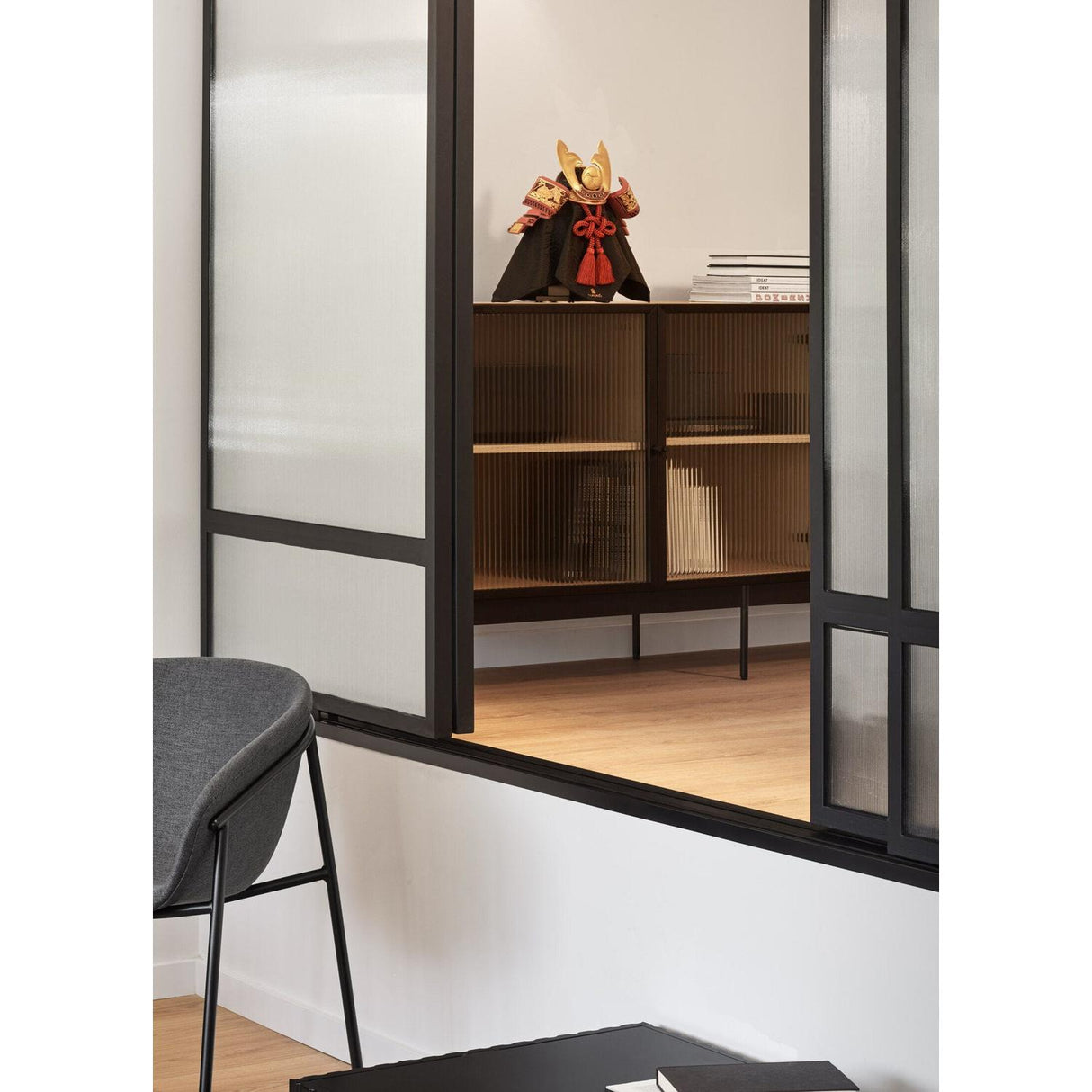 Lladró Figurina Elmetto Samurai Tigre e Dragone 35x20cm Porcellana