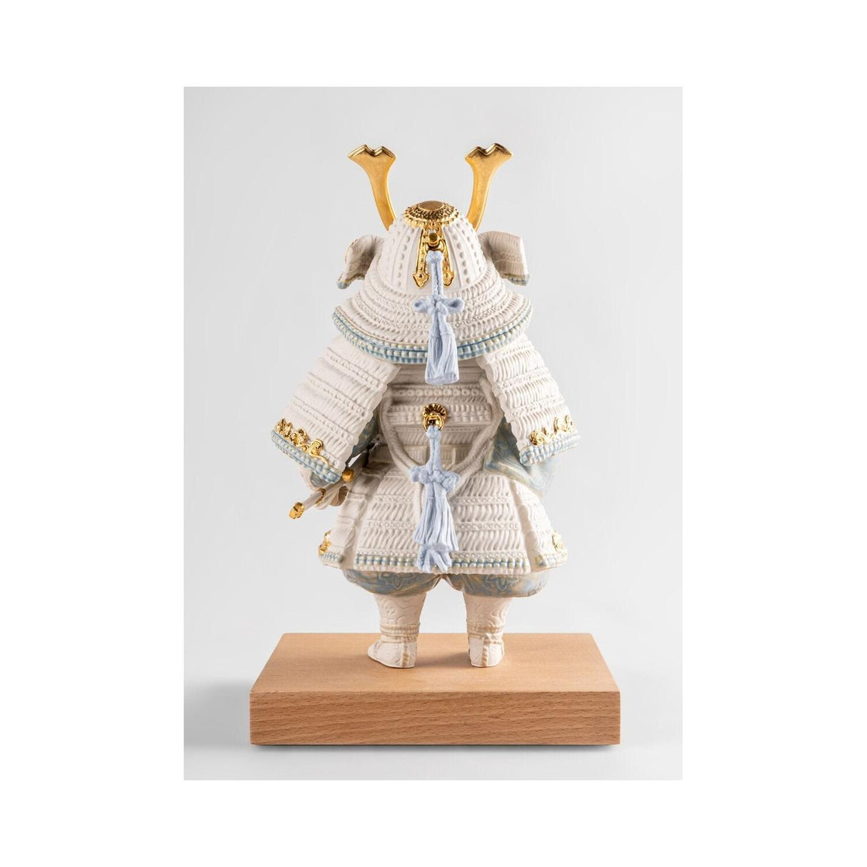 Lladró Scultura Bambino Samurai Bianco Serie Limitata 36x21cm Porcellana