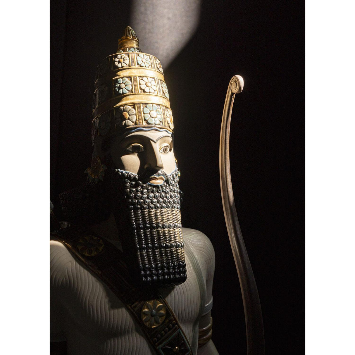 Lladró Scultura Arciere Assiro Serie Limitata 96x31cm Porcellana