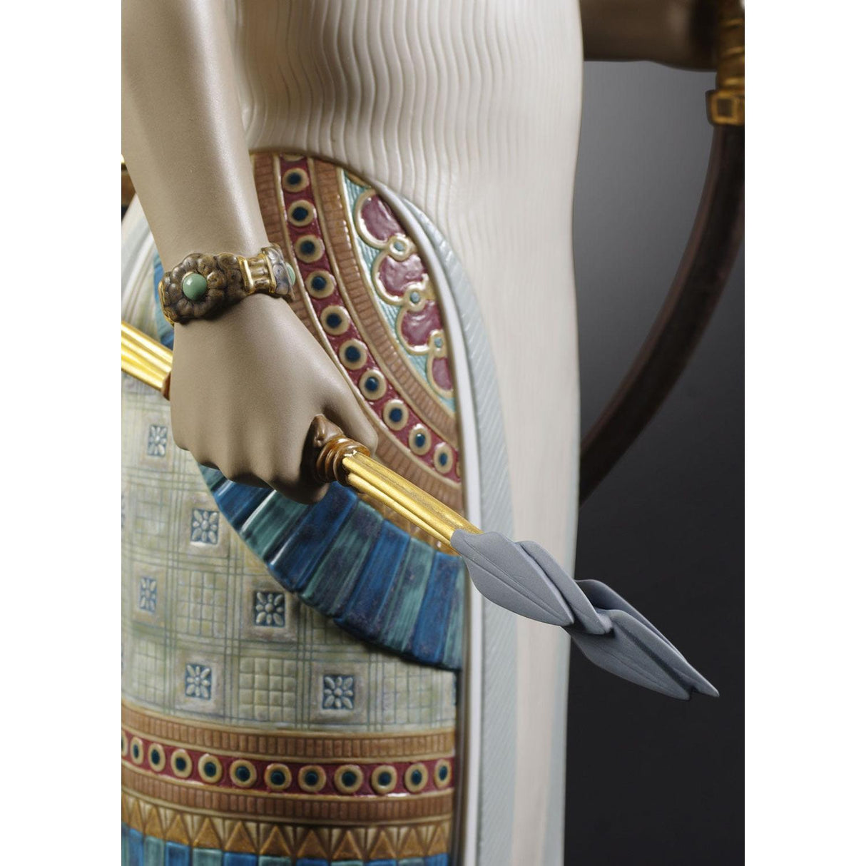 Lladró Scultura Arciere Assiro Serie Limitata 96x31cm Porcellana