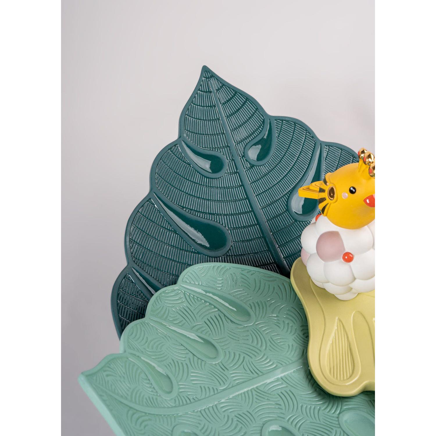 LLADRO' Centro Tavola Utopical 21x47cm Porcellana