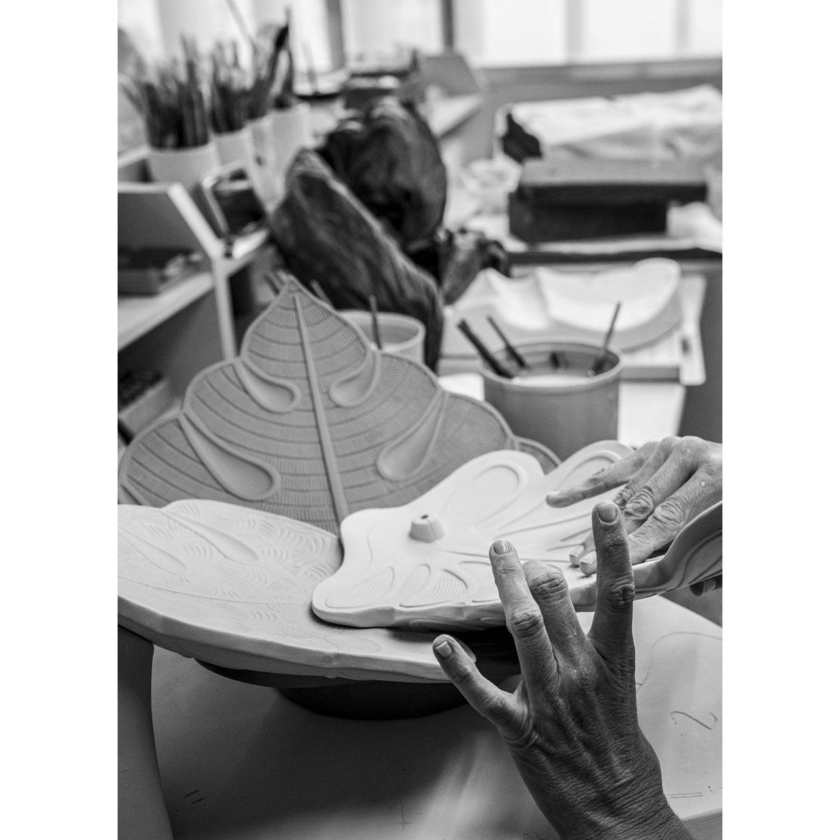 LLADRO' Centro Tavola Utopical 21x47cm Porcellana