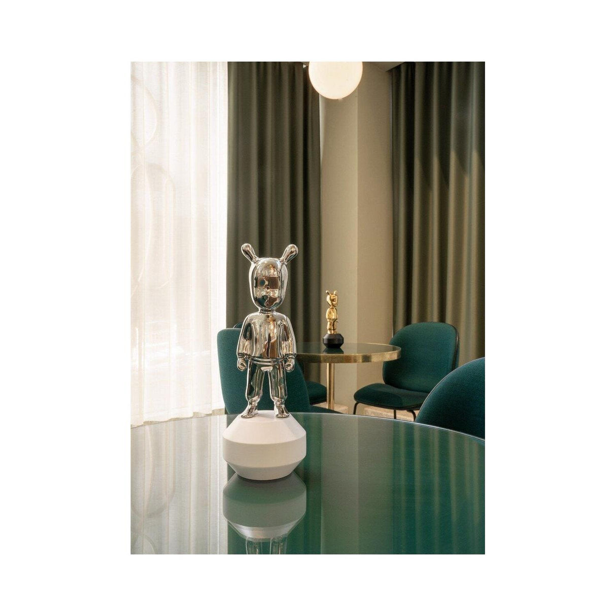 Lladró Figurina The Silver Guest Modello Piccolo 30x11cm Porcellana