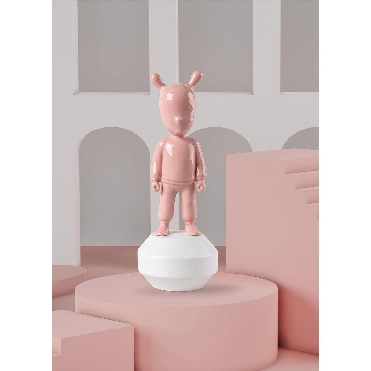 LLADRO' Scultura The Pink Guest Modello Piccolo 30x11cm Porcellana