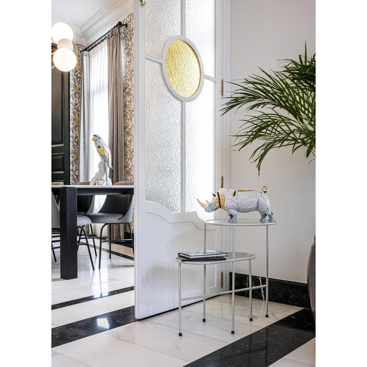 Lladró Scultura Rinoceronte Cyborg 22x45cm Porcellana