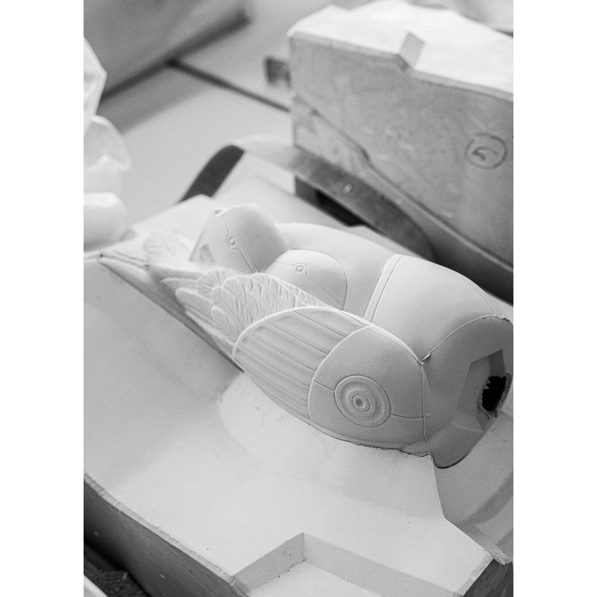 Lladró Scultura Ara Cyborg 45x22cm Porcellana