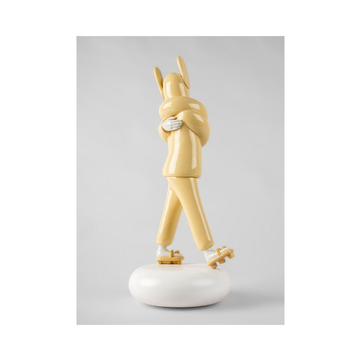 Lladró Scultura Embraced Yellow 57x25cm Porcellana