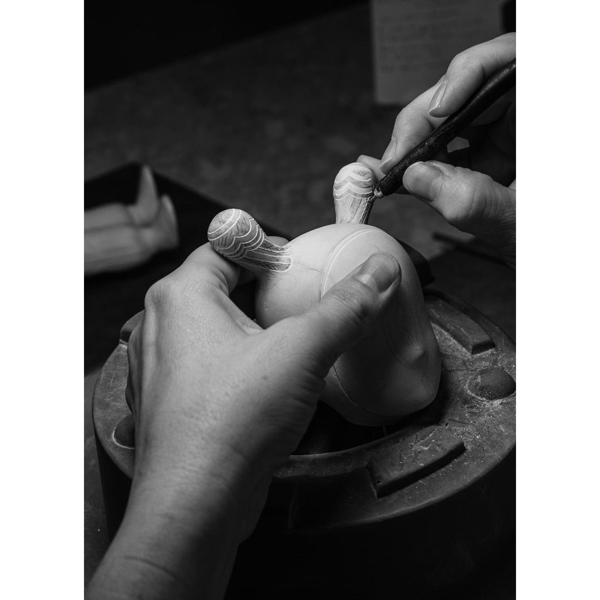 Lladró Scultura The Guest By Kzeng Jiang Little 30x11cm Porcellana