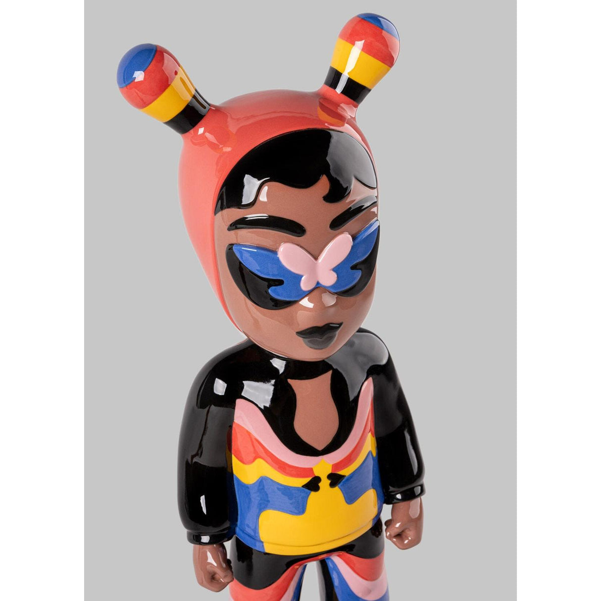 Lladró Scultura The Guest By Jade Purple Brown Big Serie Limitata 52x19cm Porcellana