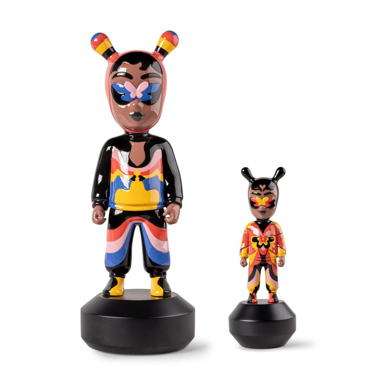 Lladró Scultura The Guest By Jade Purple Brown Big Serie Limitata 52x19cm Porcellana