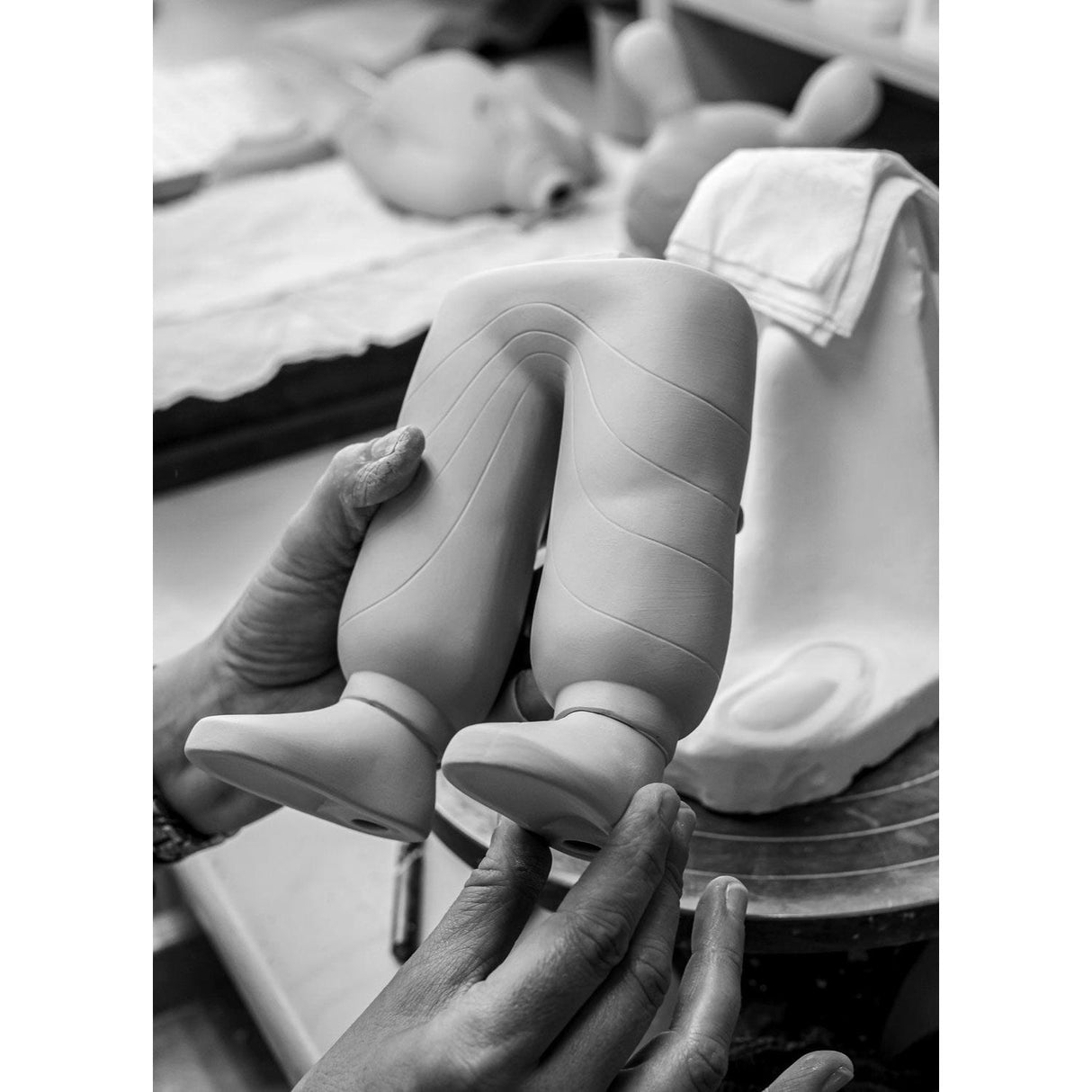 Lladró Scultura The Guest By Jade Purple Brown Big Serie Limitata 52x19cm Porcellana