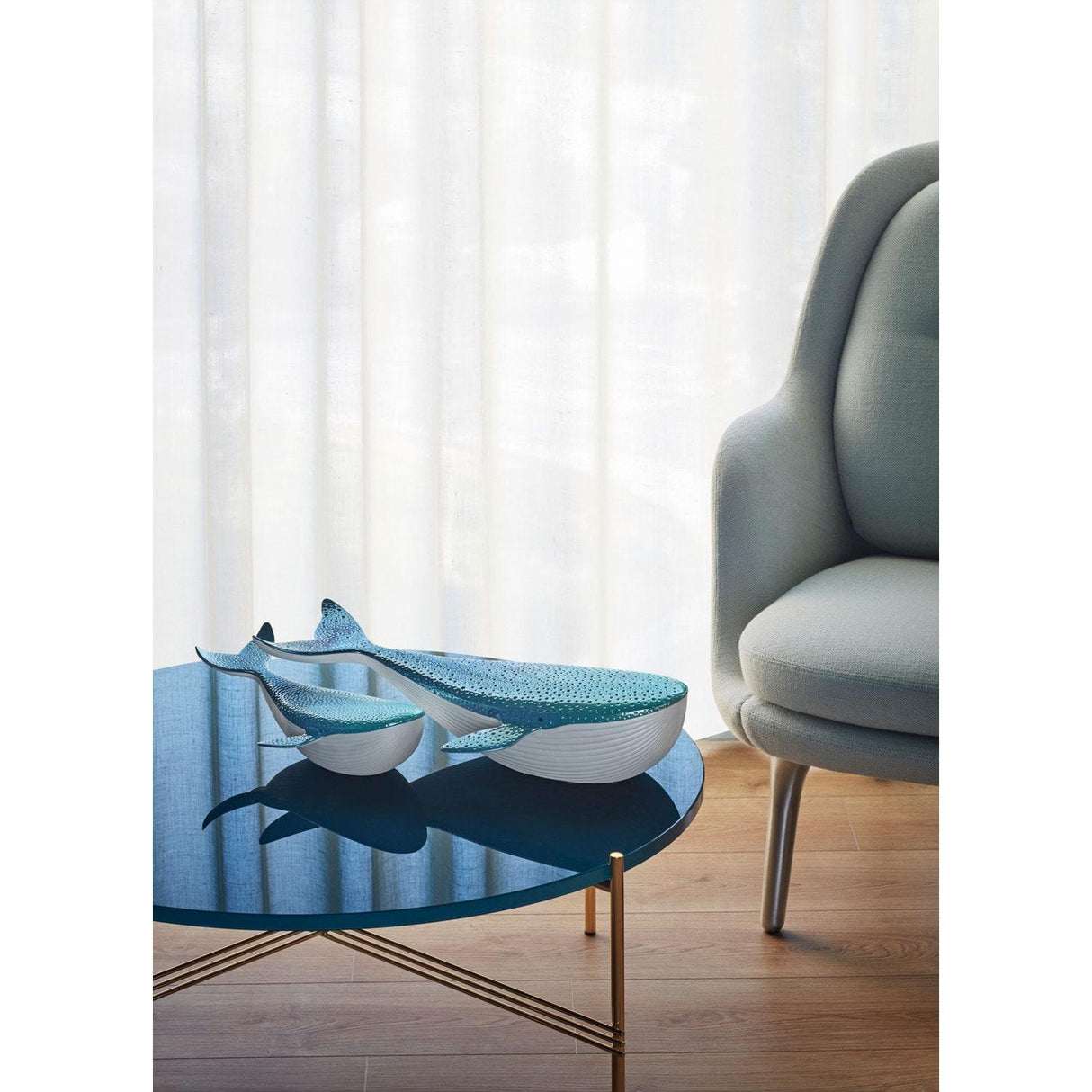 Lladró Figurina Scultura Balena Piccola 11x27cm Porcellana