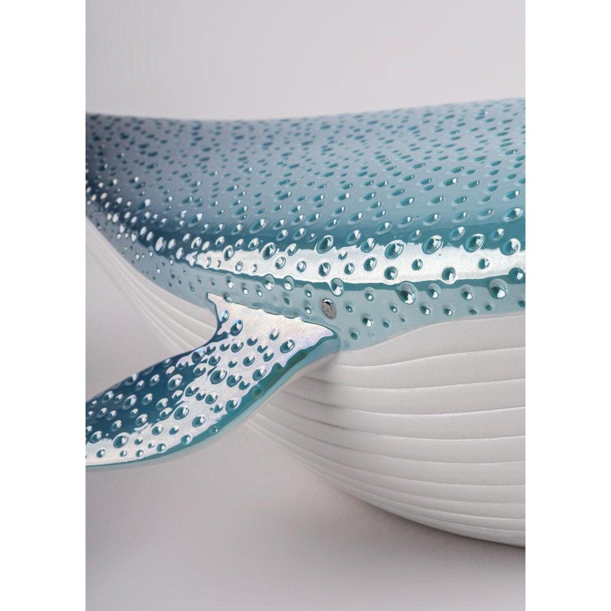 Lladró Figurina Scultura Balena 13x48cm Porcellana