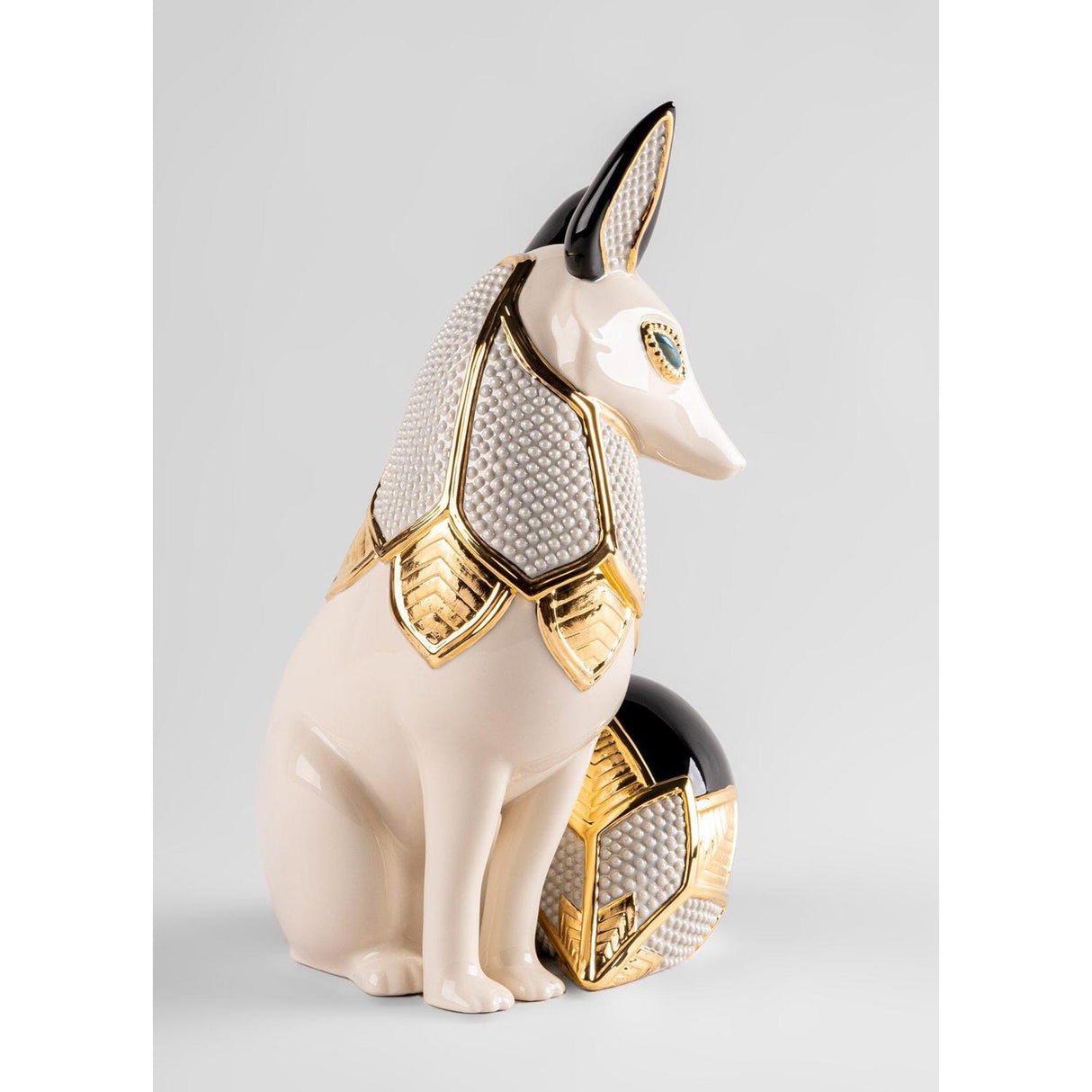 LLADRO' Scultura Volpe Gioiello 32x21cm Porcellana