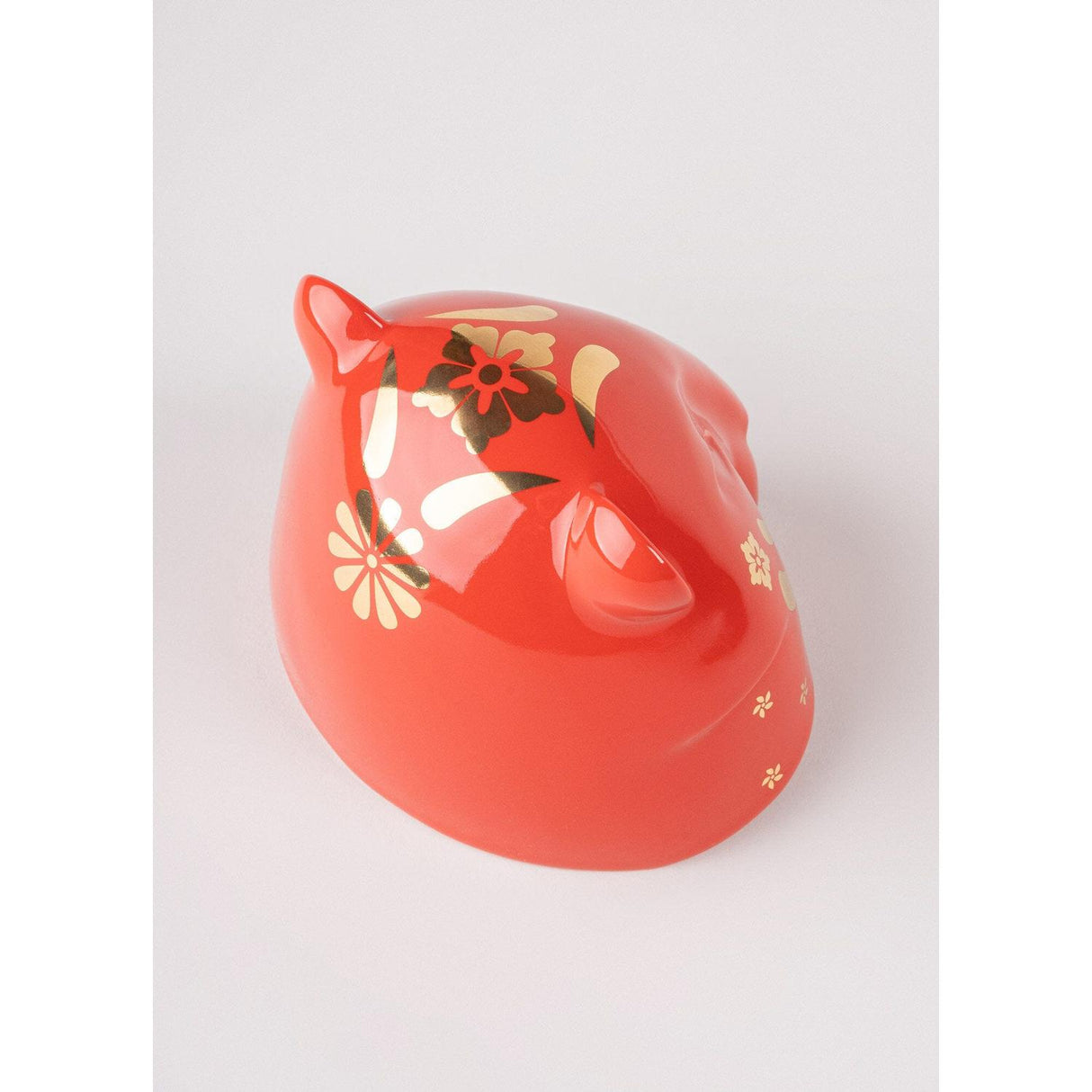 Lladró Scultura la Tigre Rosso Oro 9x14cm Porcellana