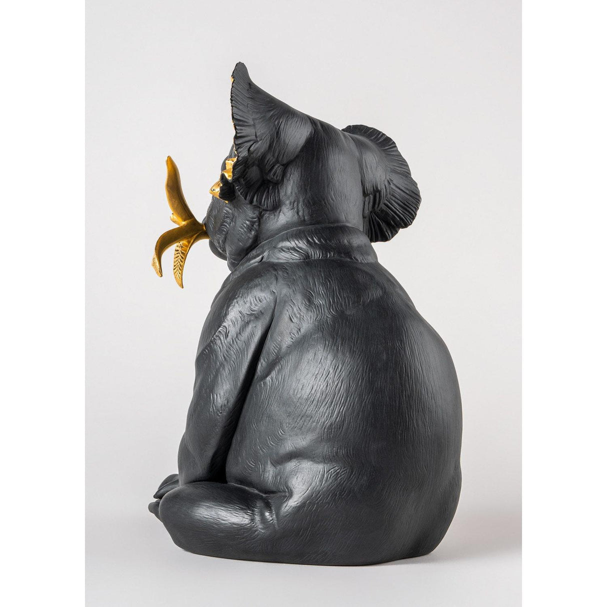 LLADRO' Scultura Koala Nero Oro Serie Limitata 34x21cm Porcellana