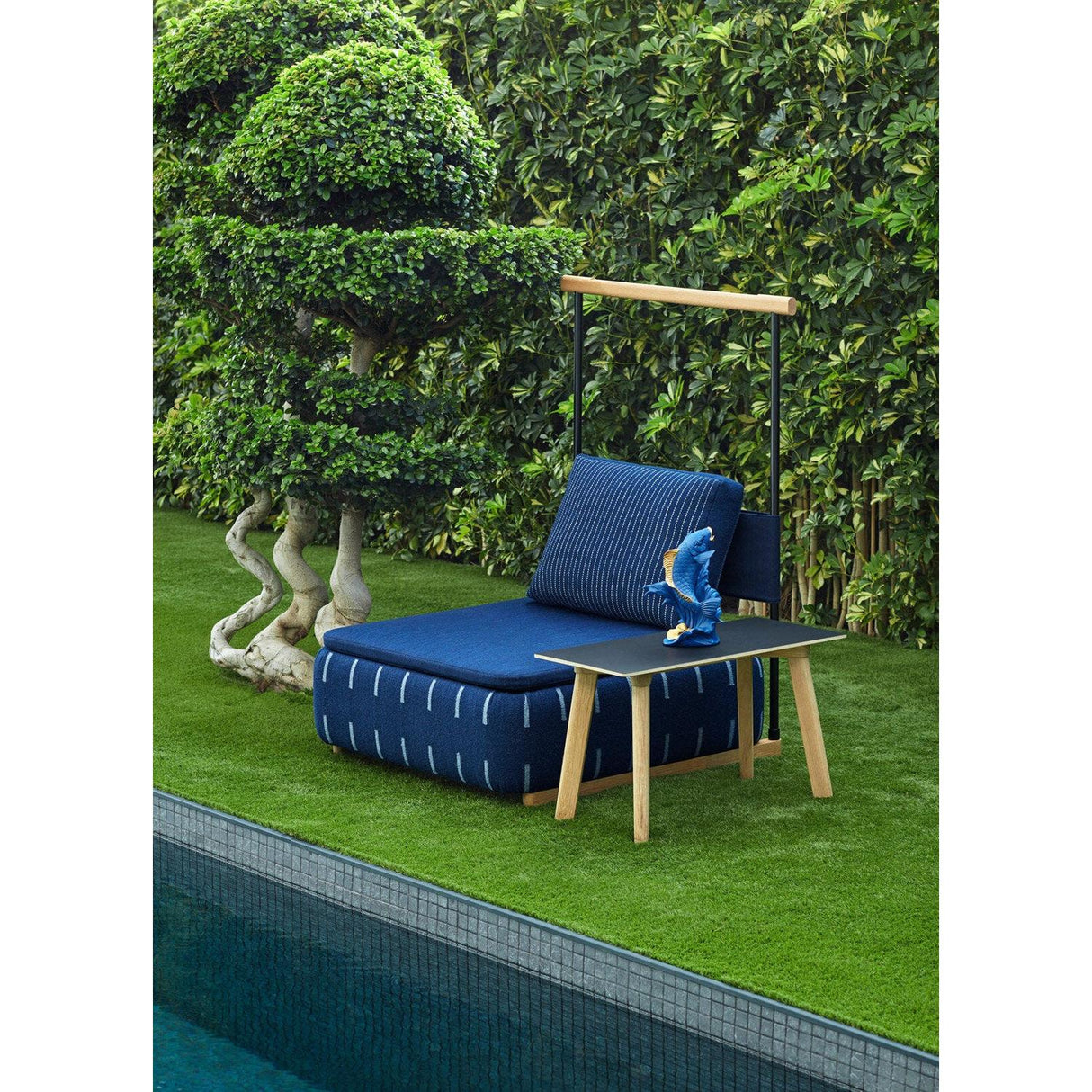 Lladró Scultura Carpa Koi Blu Oro Serie Limitata 31x21cm Porcellana