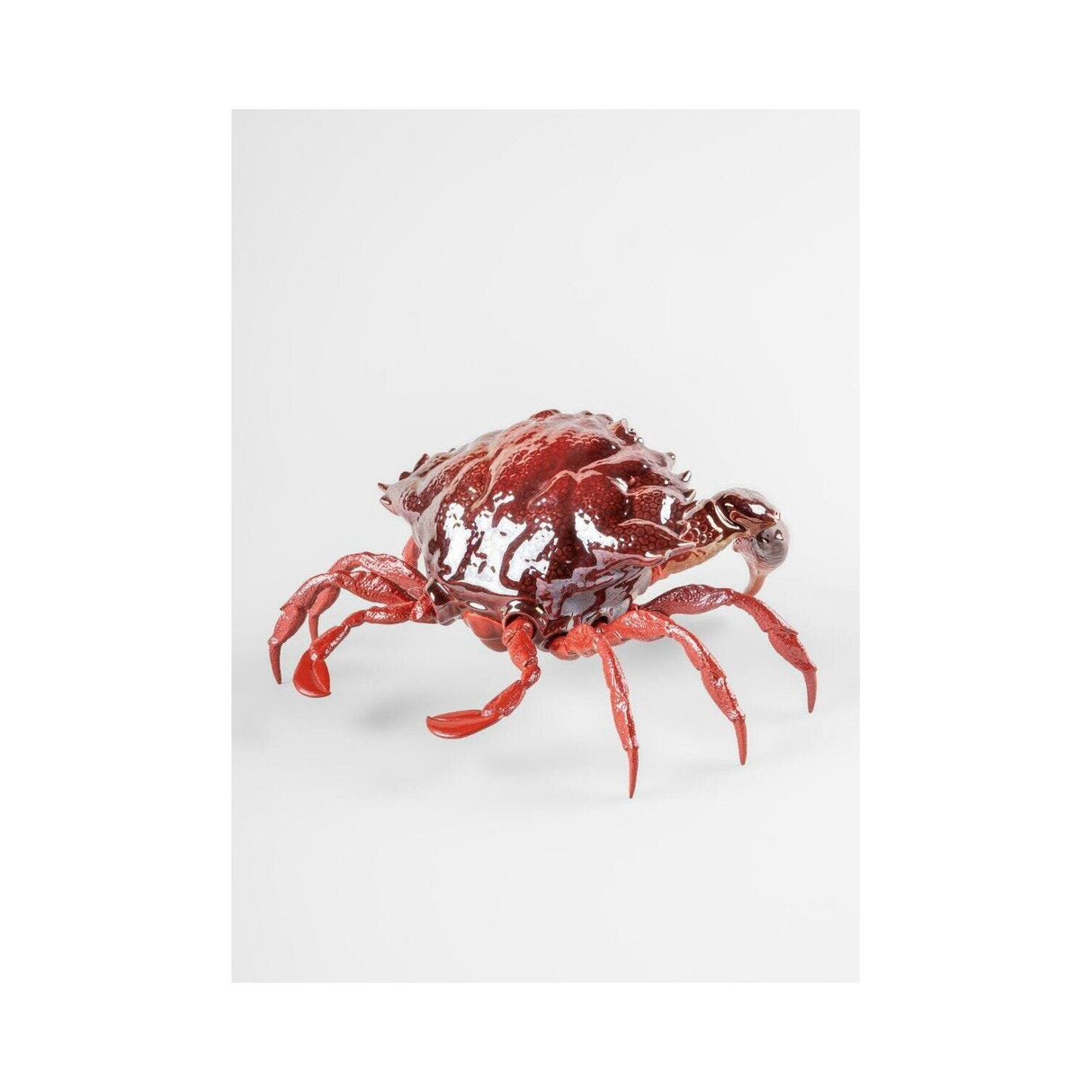 Lladró Scultura Granchio Rosso 14x28cm Porcellana
