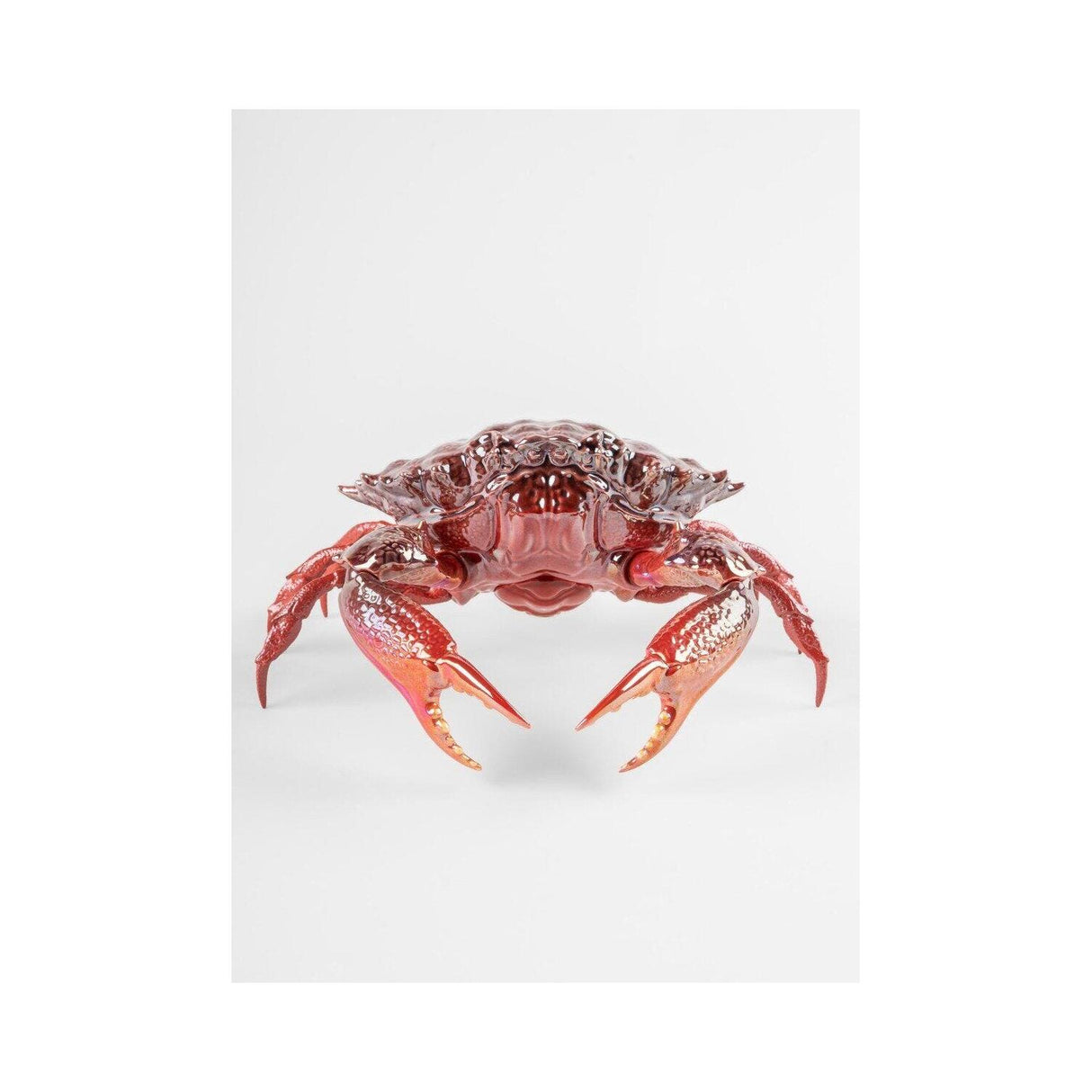Lladró Scultura Granchio Rosso 14x28cm Porcellana
