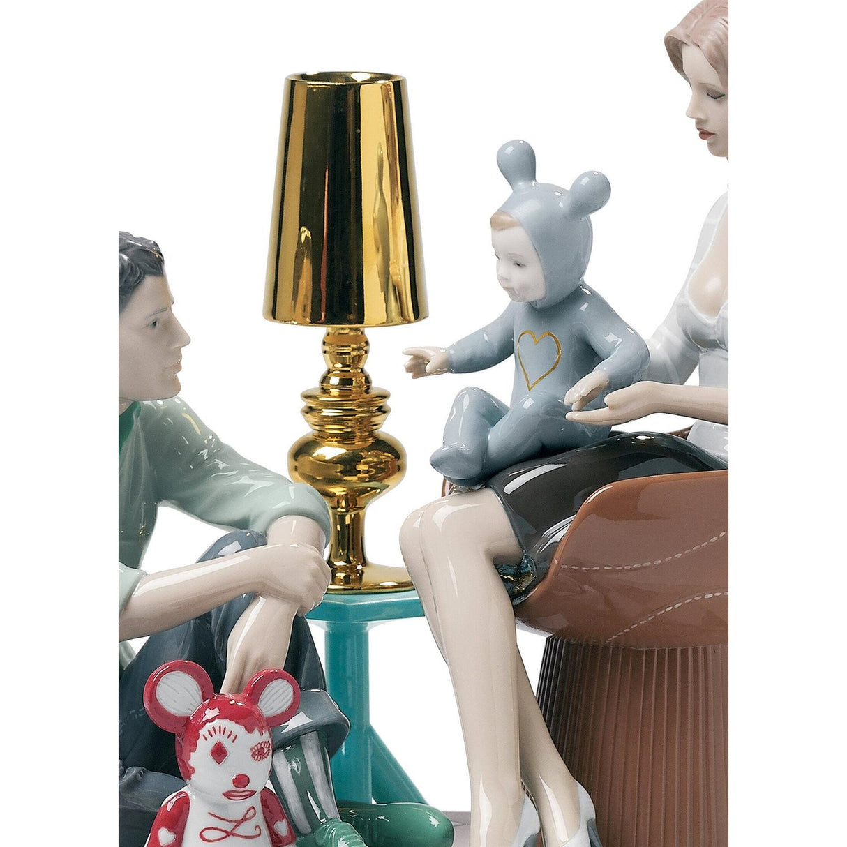 Lladró Scultura The Family Portrait By Jaime Hayon 35x34cm Porcellana