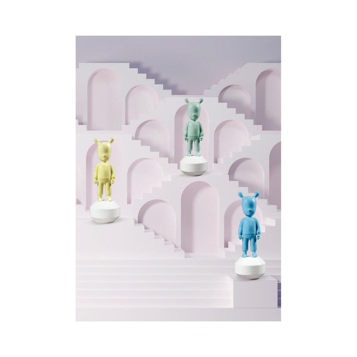 Lladró Figurina The Blue Guest Modello Piccolo 30x11cm Porcellana