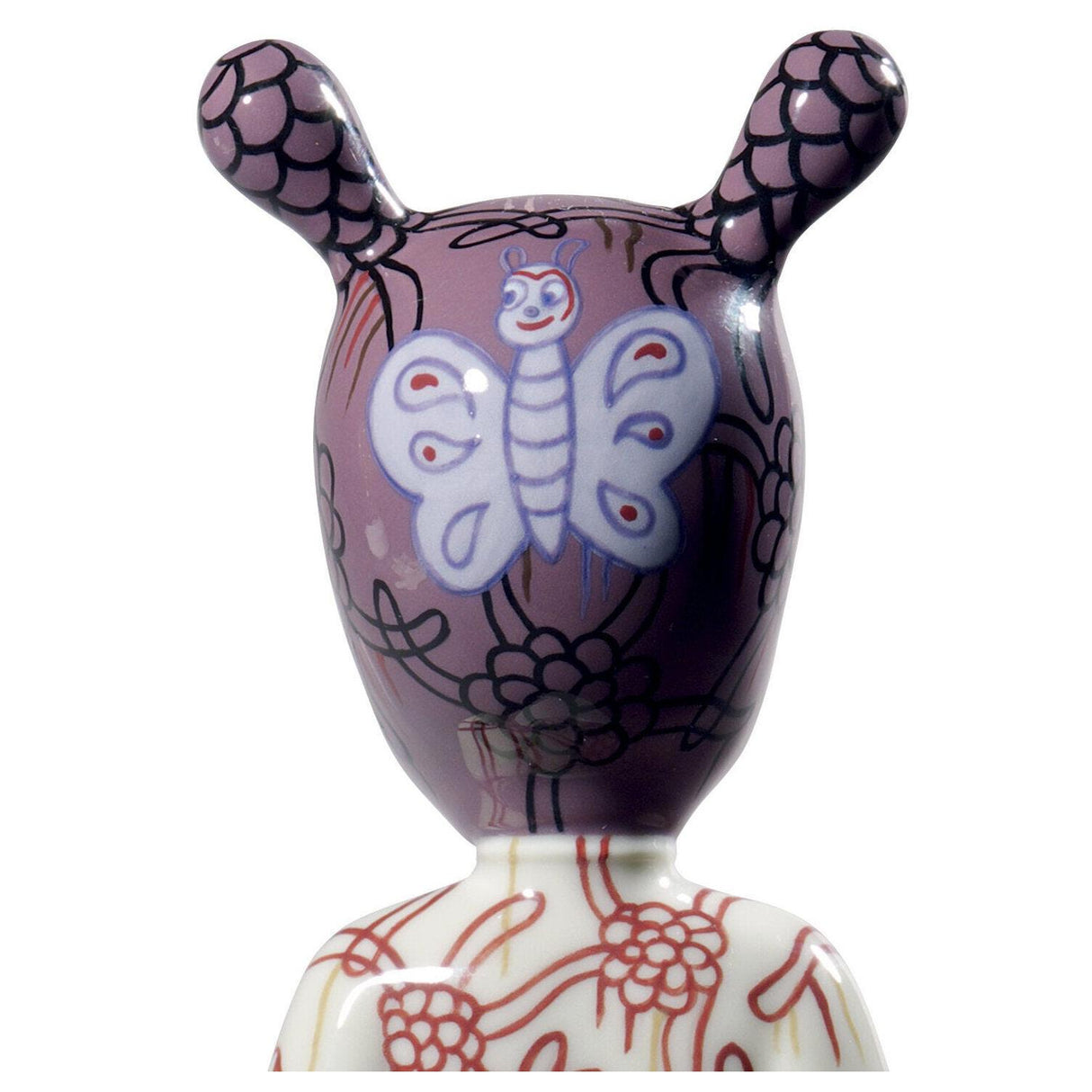 Lladró Scultura The Guest By Gary Baseman Modello Piccolo Serie Numerate 30x11cm Porcellana