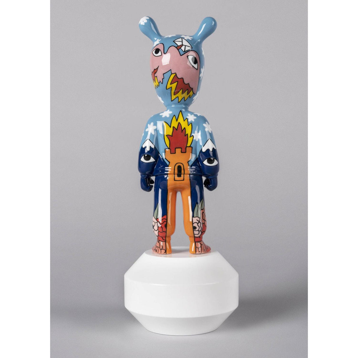 LLADRO' Scultura The Guest By Ricardo Cavolo Piccolo Serie Numerate 30x11cm Porcellana