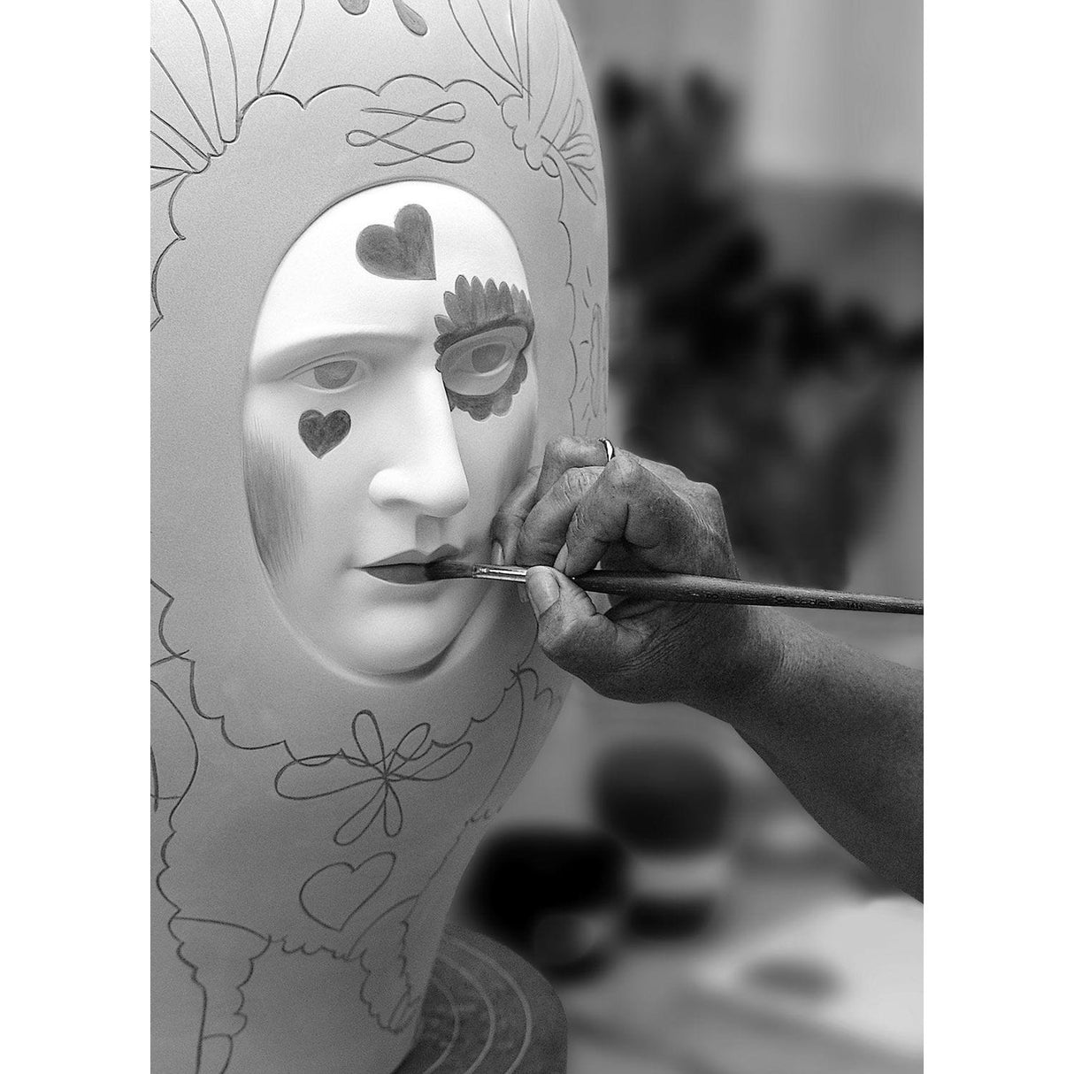 LLADRO' Conversation Vase II By Jaime Hayon 52x31cm Porcellana