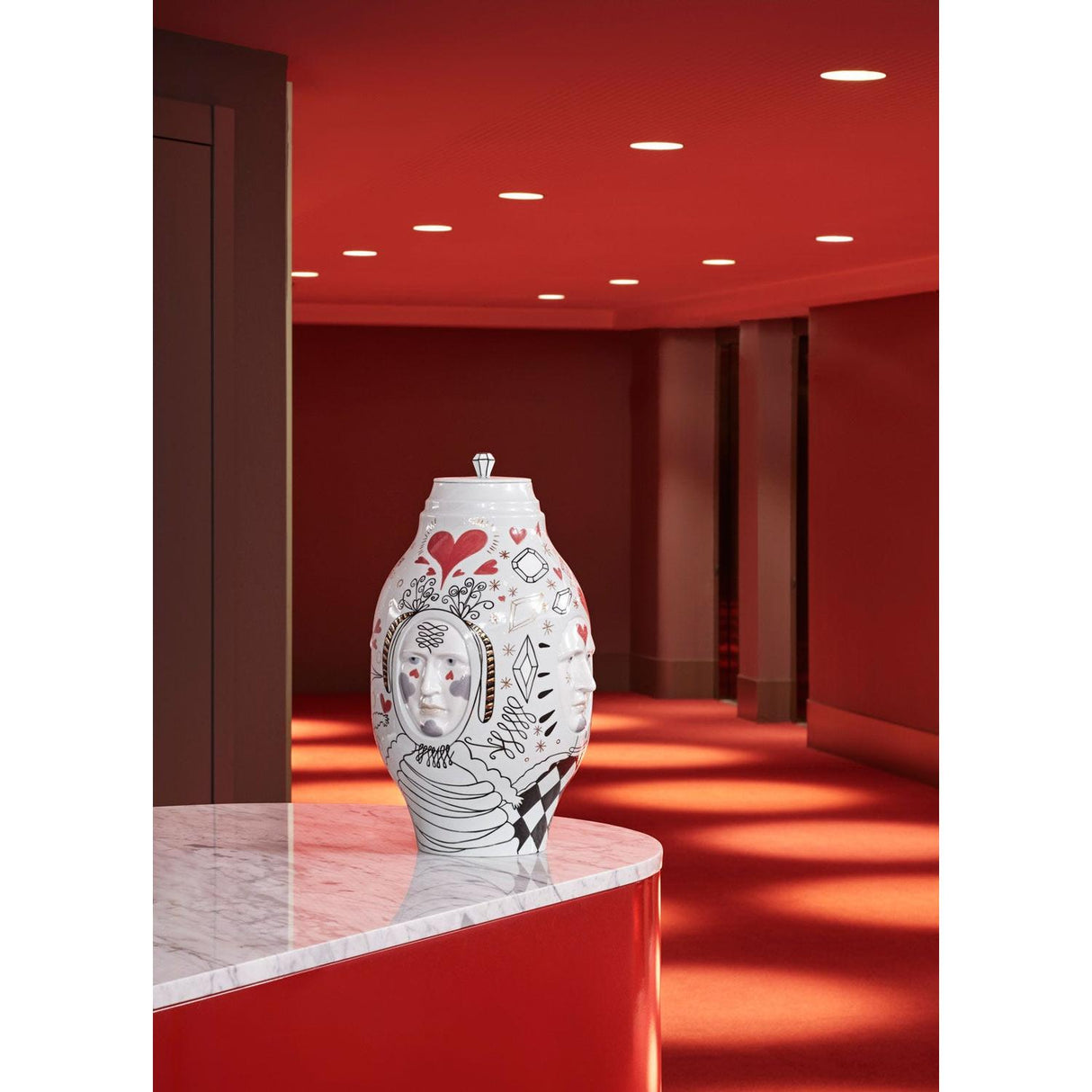 LLADRO' Conversation Vase Edizione Limitata 39x27cm Porcellana