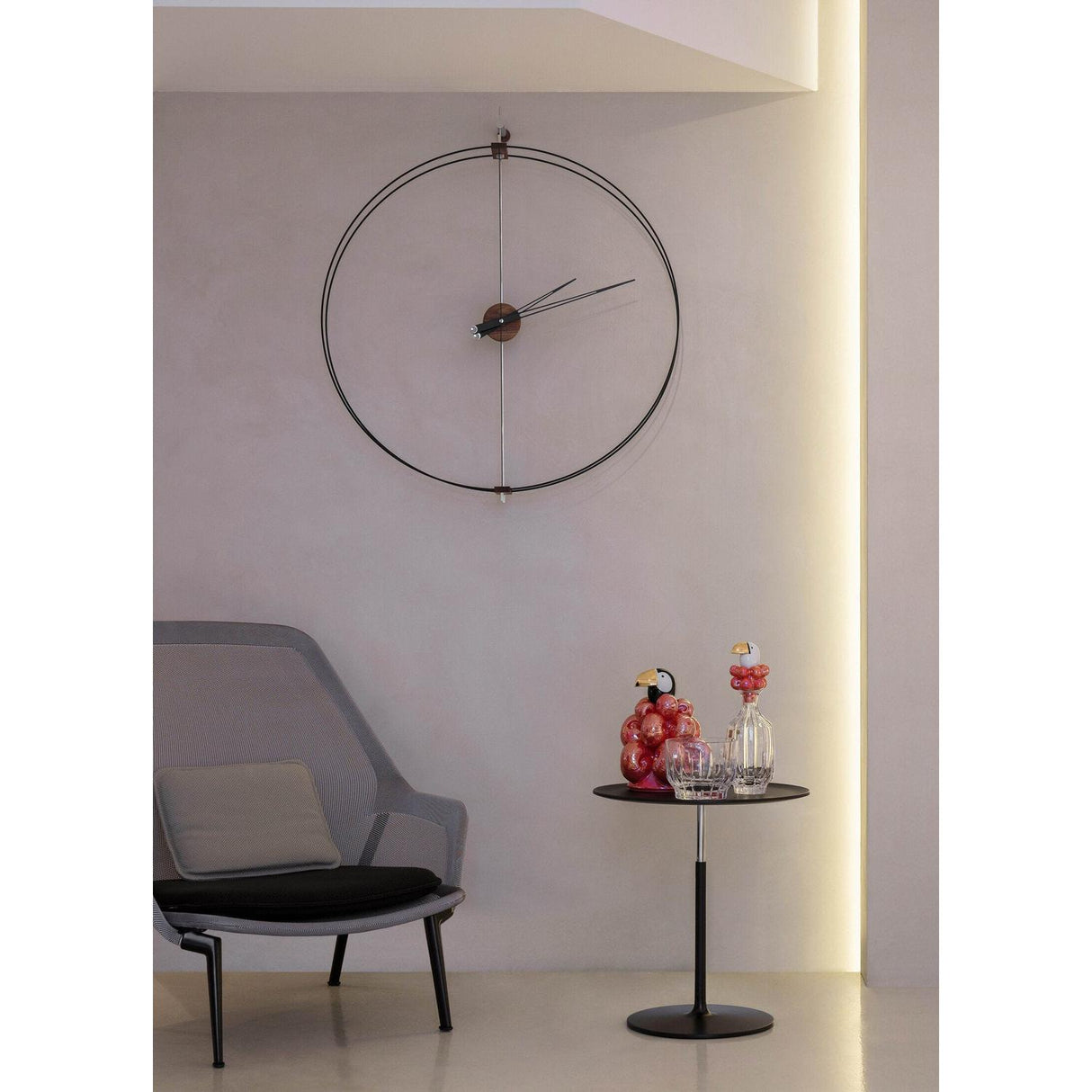 LLADRO' Set 2 Bicchieri Alti + 2Miscelatori Tucano Dorato Lucido 20x18cm Porcellana