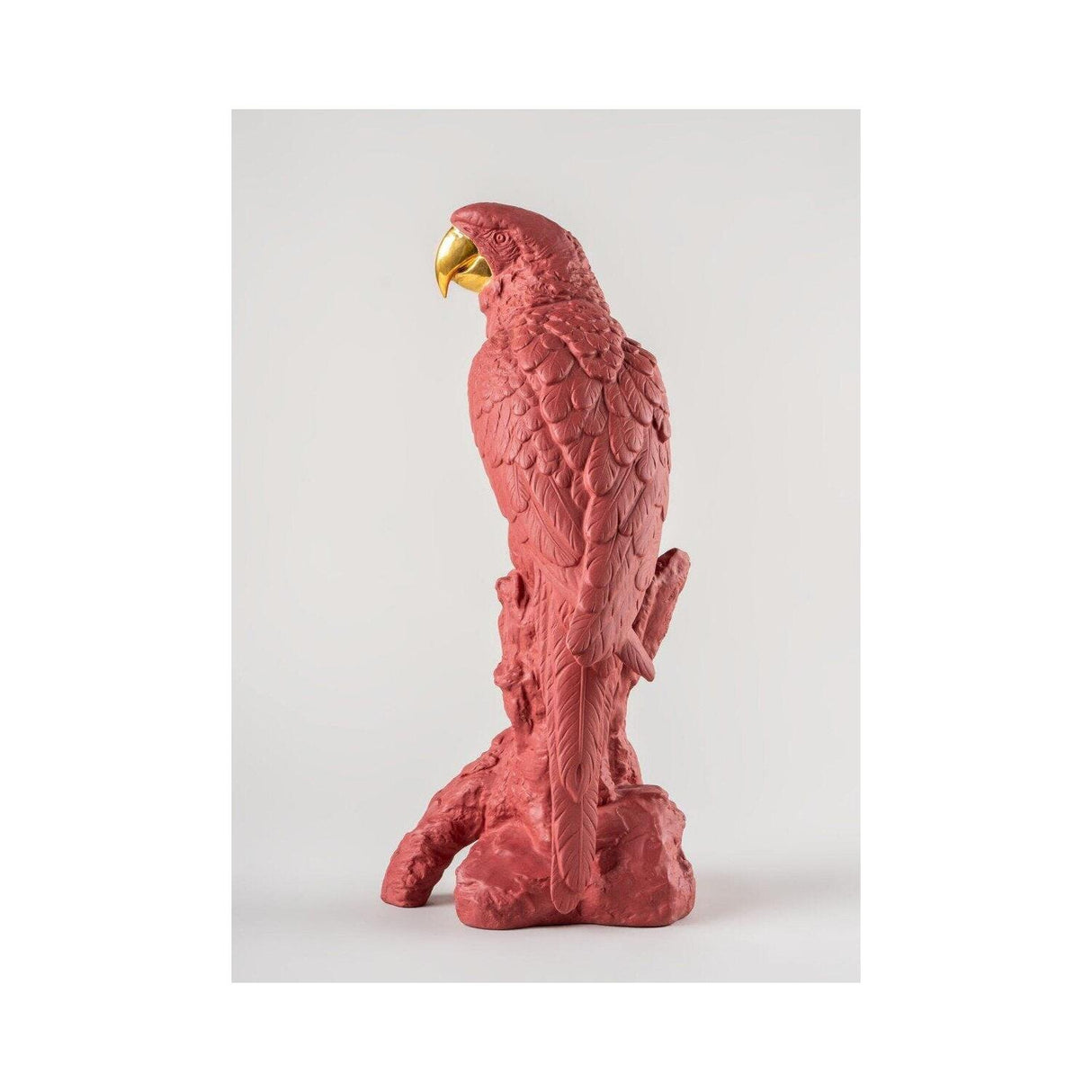 Lladró Pappagallo Ara Rosso Serie Limitata 45x22cm Porcellana