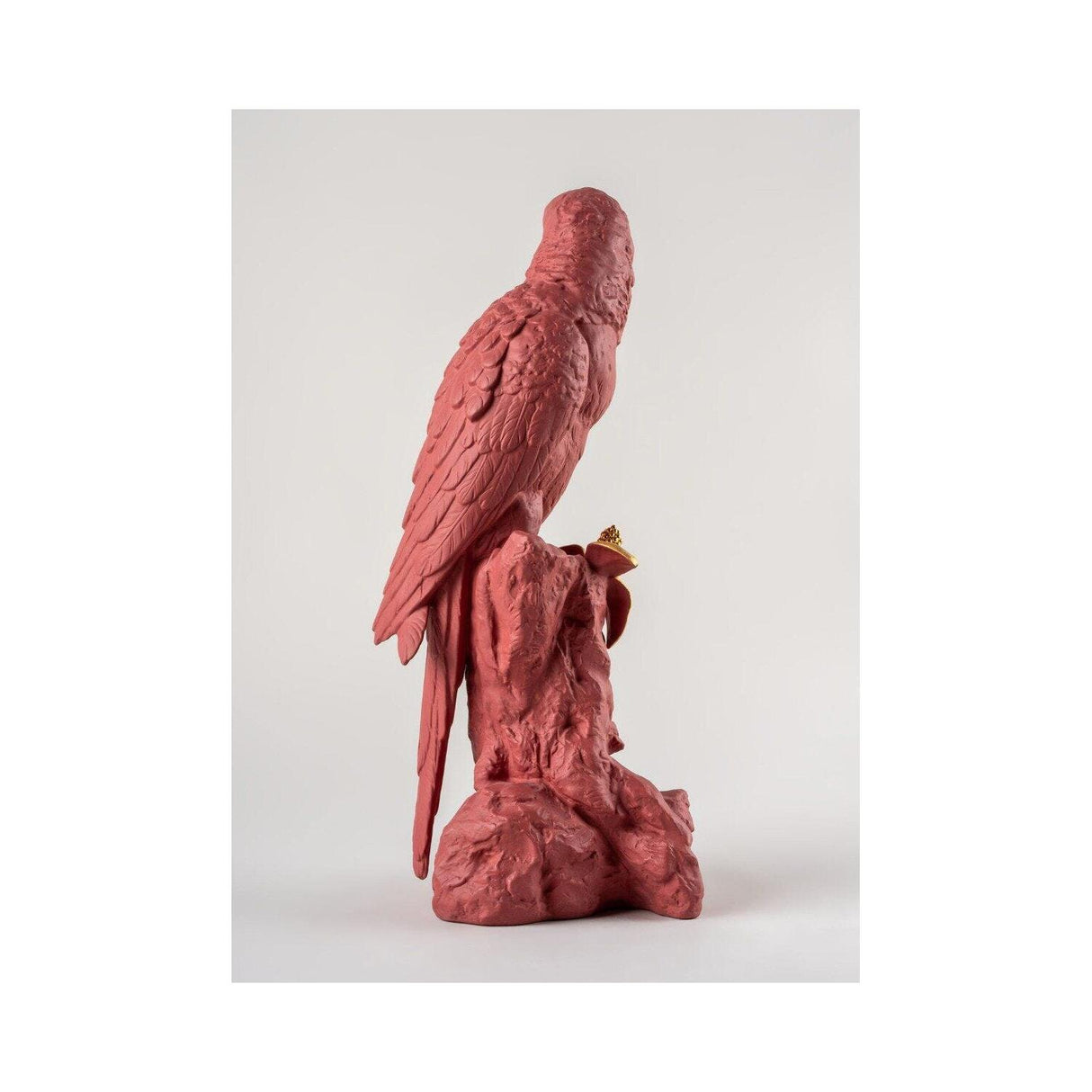 Lladró Pappagallo Ara Rosso Serie Limitata 45x22cm Porcellana