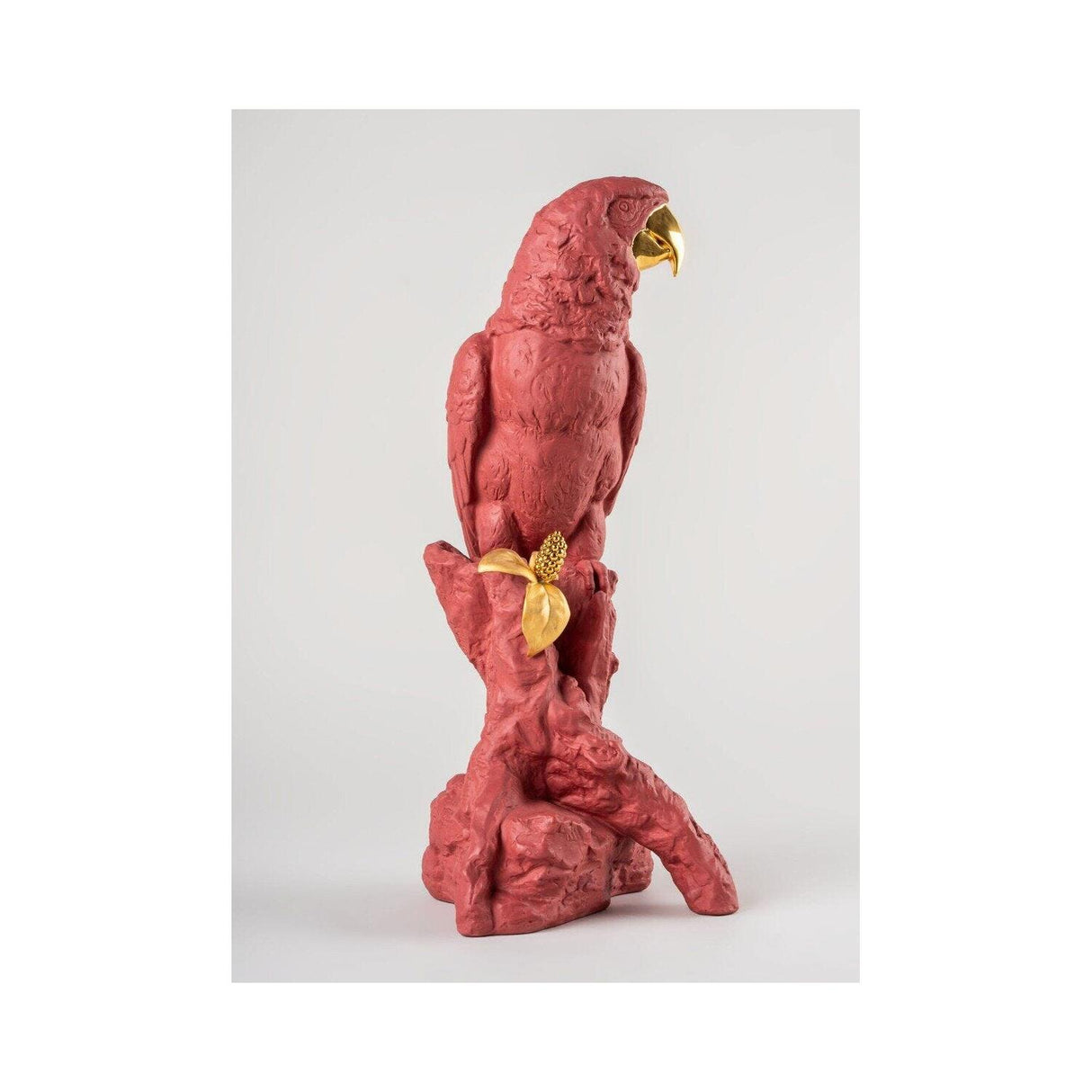 Lladró Pappagallo Ara Rosso Serie Limitata 45x22cm Porcellana