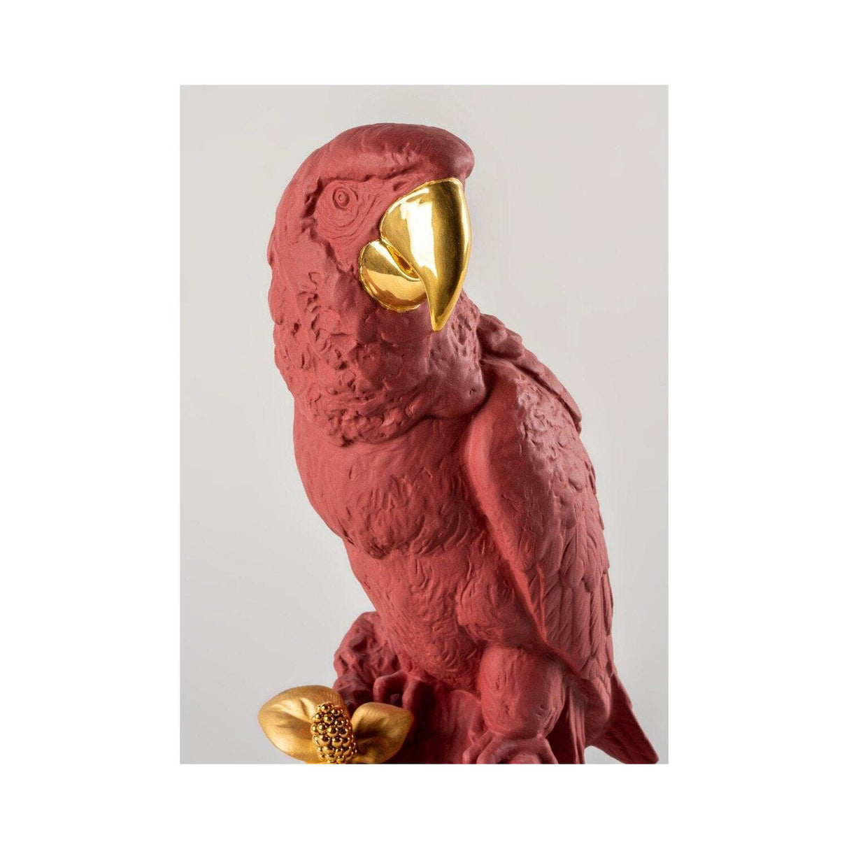 Lladró Pappagallo Ara Rosso Serie Limitata 45x22cm Porcellana