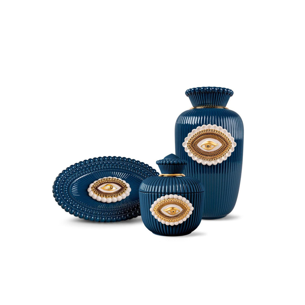 LLADRO' Portagioie Lover'S Eyes 21x17cm Porcellana