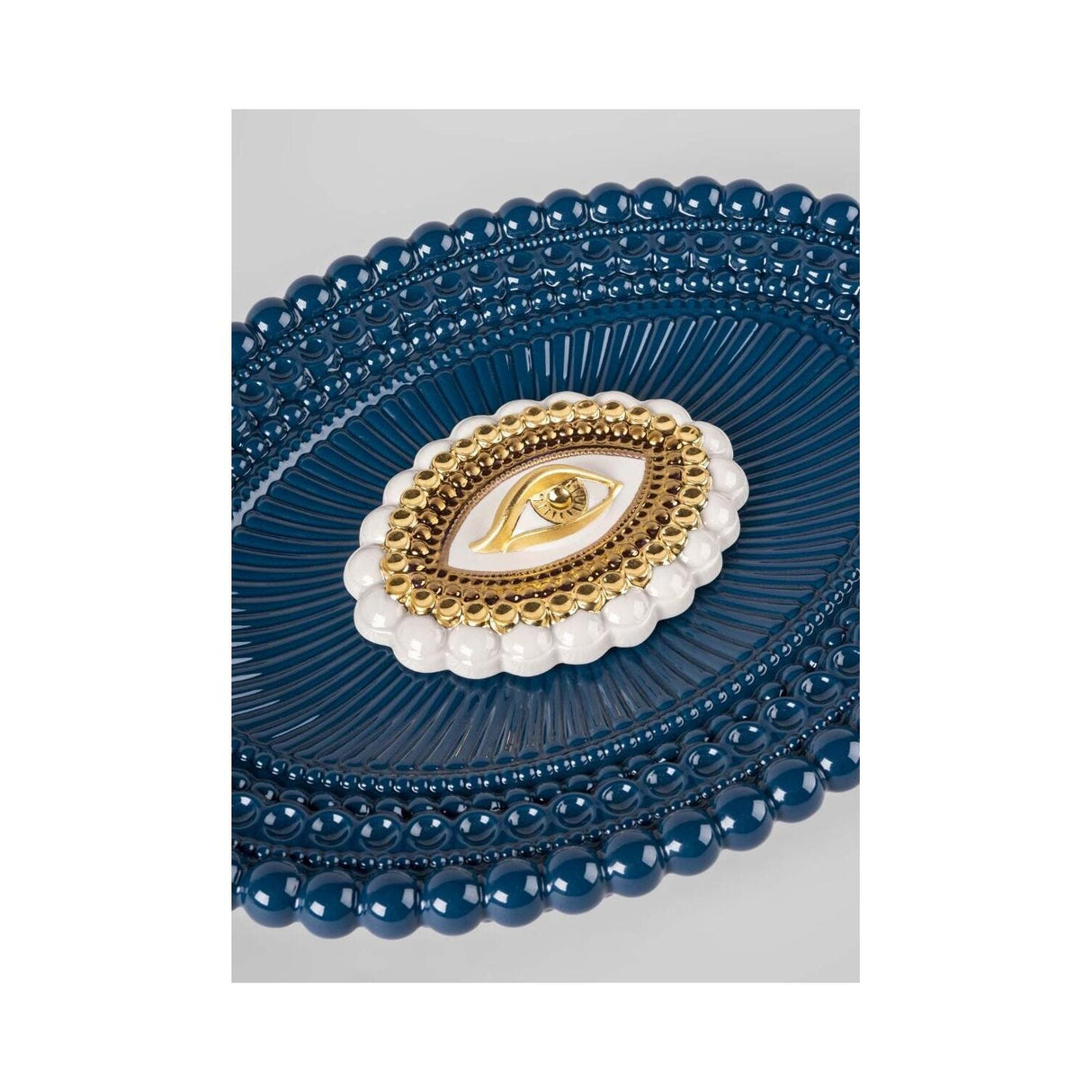 LLADRO' Vassoio Lover'S Eyes 6x34cm Porcellana