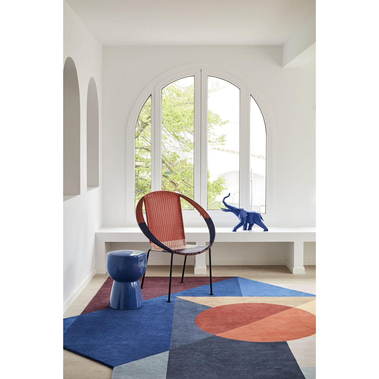 Lladró Scultura Elefante Azzurro 43x52cm Porcellana