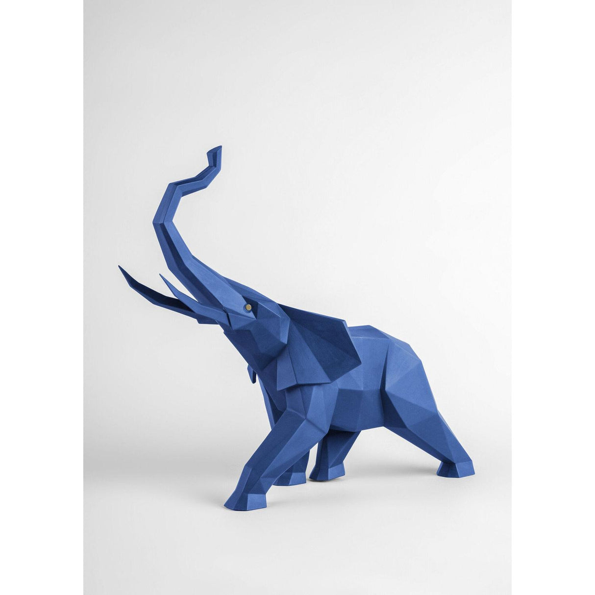 Lladró Scultura Elefante Azzurro 43x52cm Porcellana