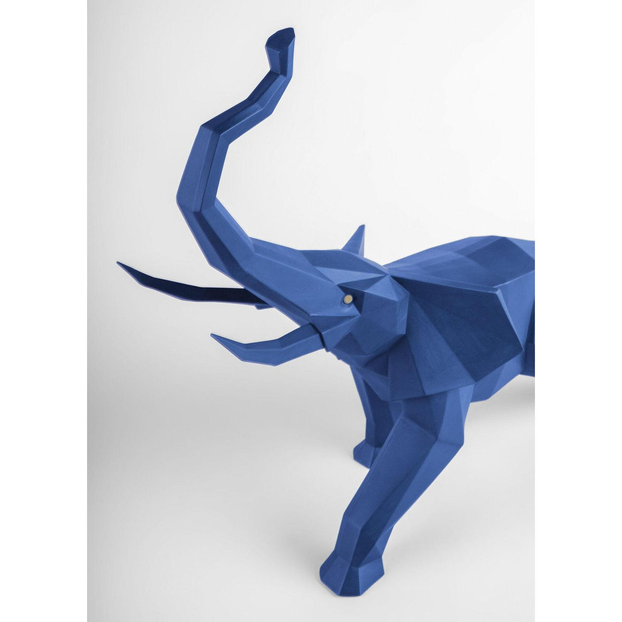 Lladró Scultura Elefante Azzurro 43x52cm Porcellana