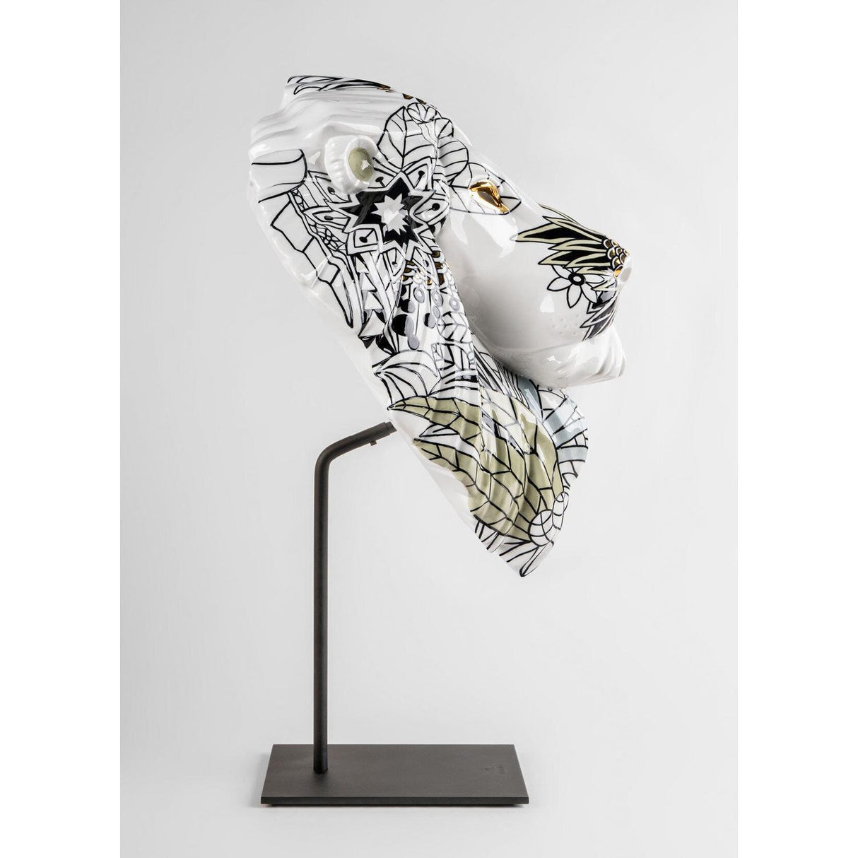 Lladró Maschera Leone Natura Selvaggia 60x38cm Porcellana