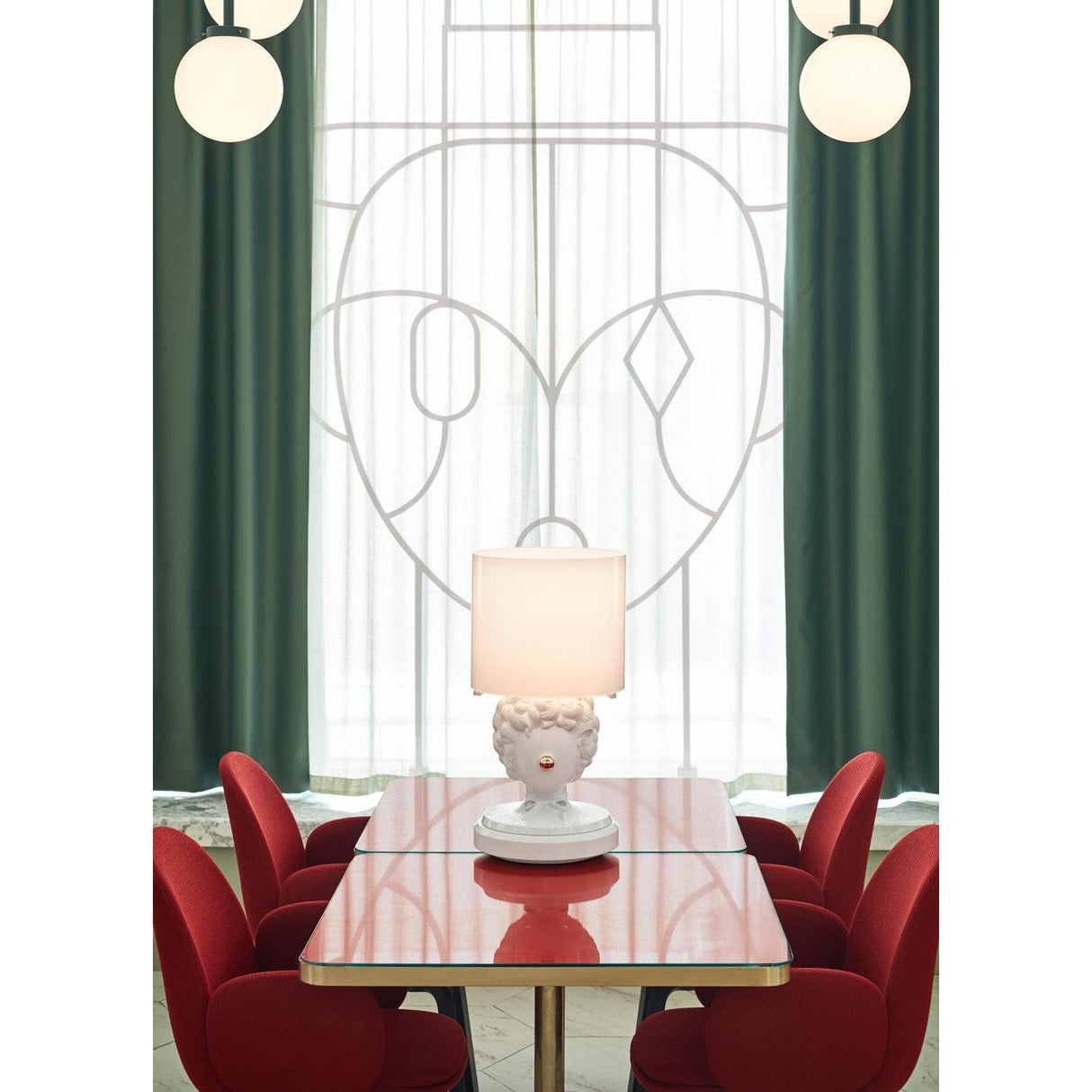 Lladró Lampada da Tavolo The Clown By Jaime Hayon 60x35cm Porcellana