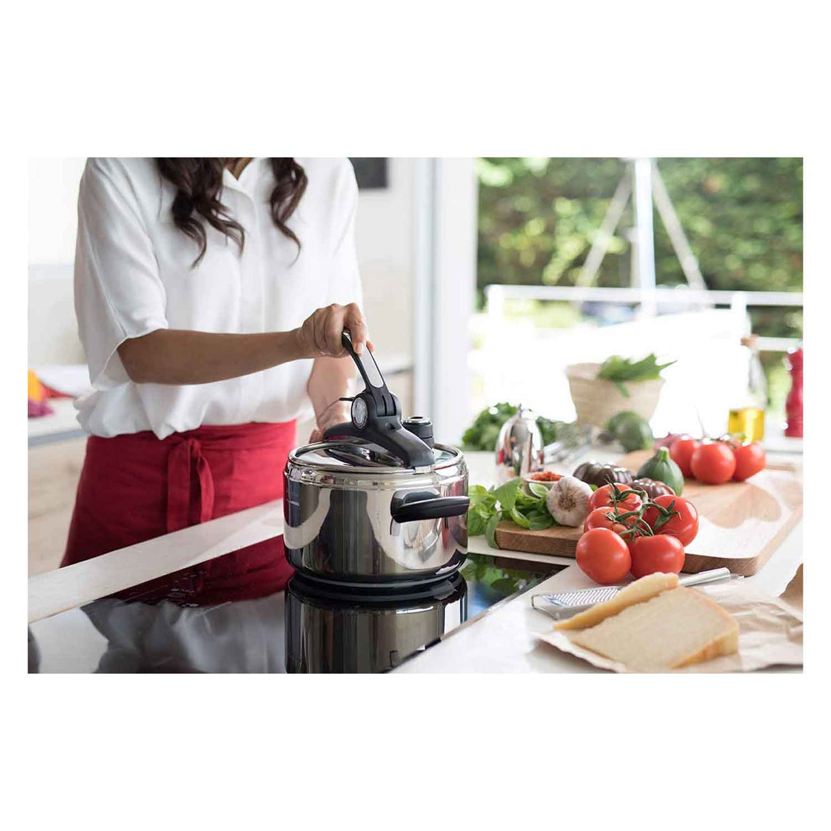 LAGOSTINA - Novia Vitamin Lagoeasy'Up Pentola a Pressione 9L Acciaio Inox 18/10