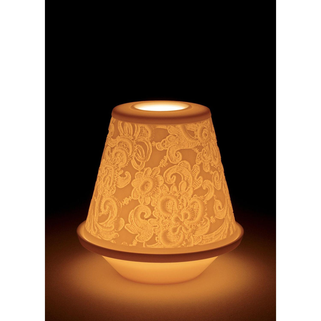 LLADRO' Litofania Pizzo con Piatto 11x10cm Porcellana