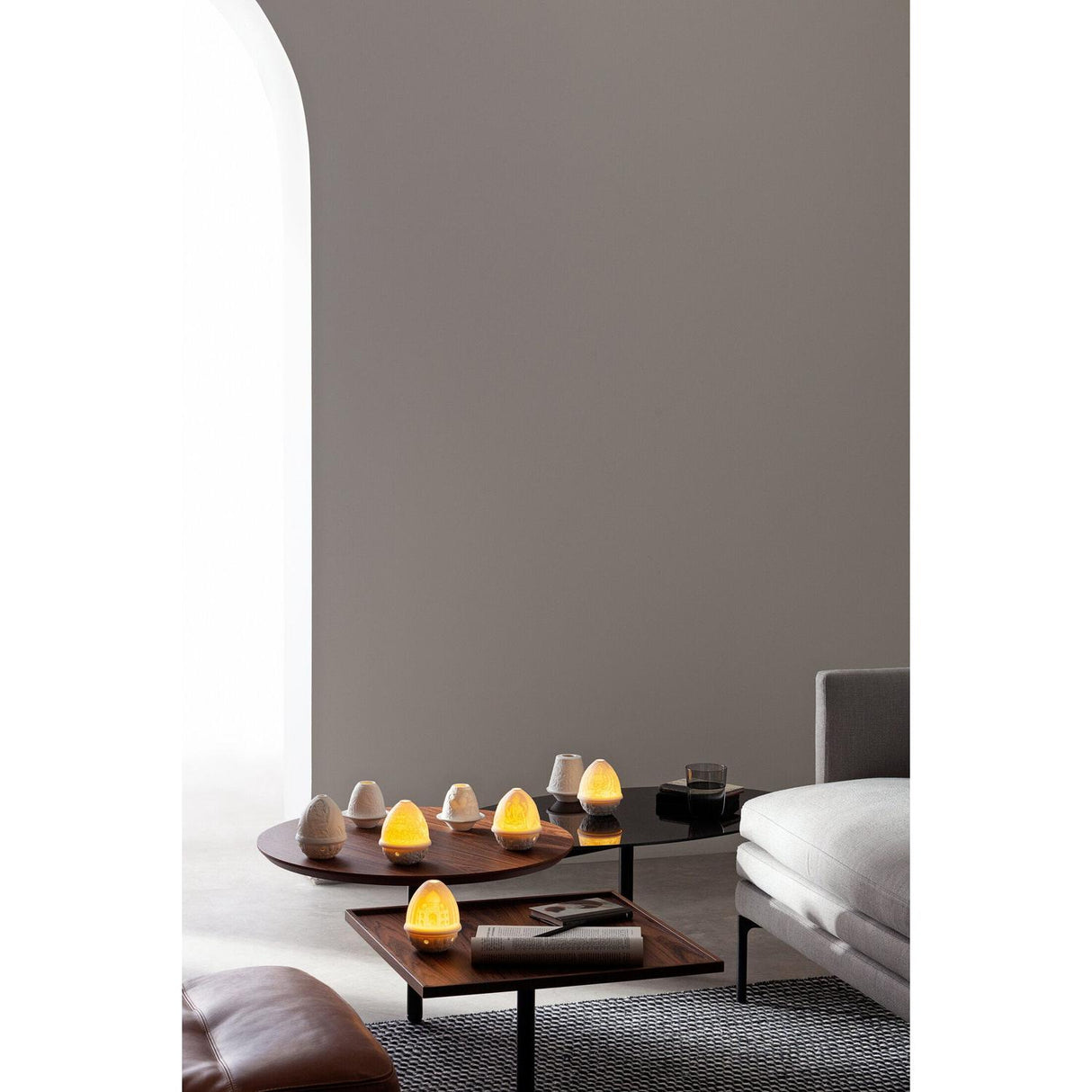 Lladró Litofania Angelo con Stella con Piatto 9x10cm Porcellana