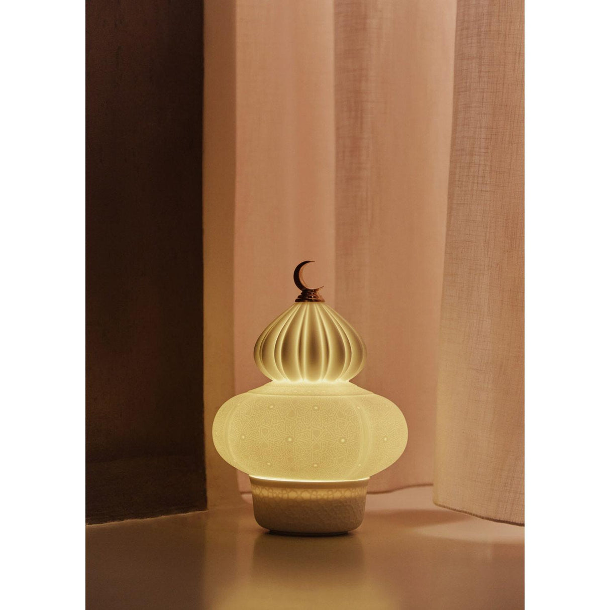 Lladró Majestic Nights Lampada Wireless 23x17cm Porcellana