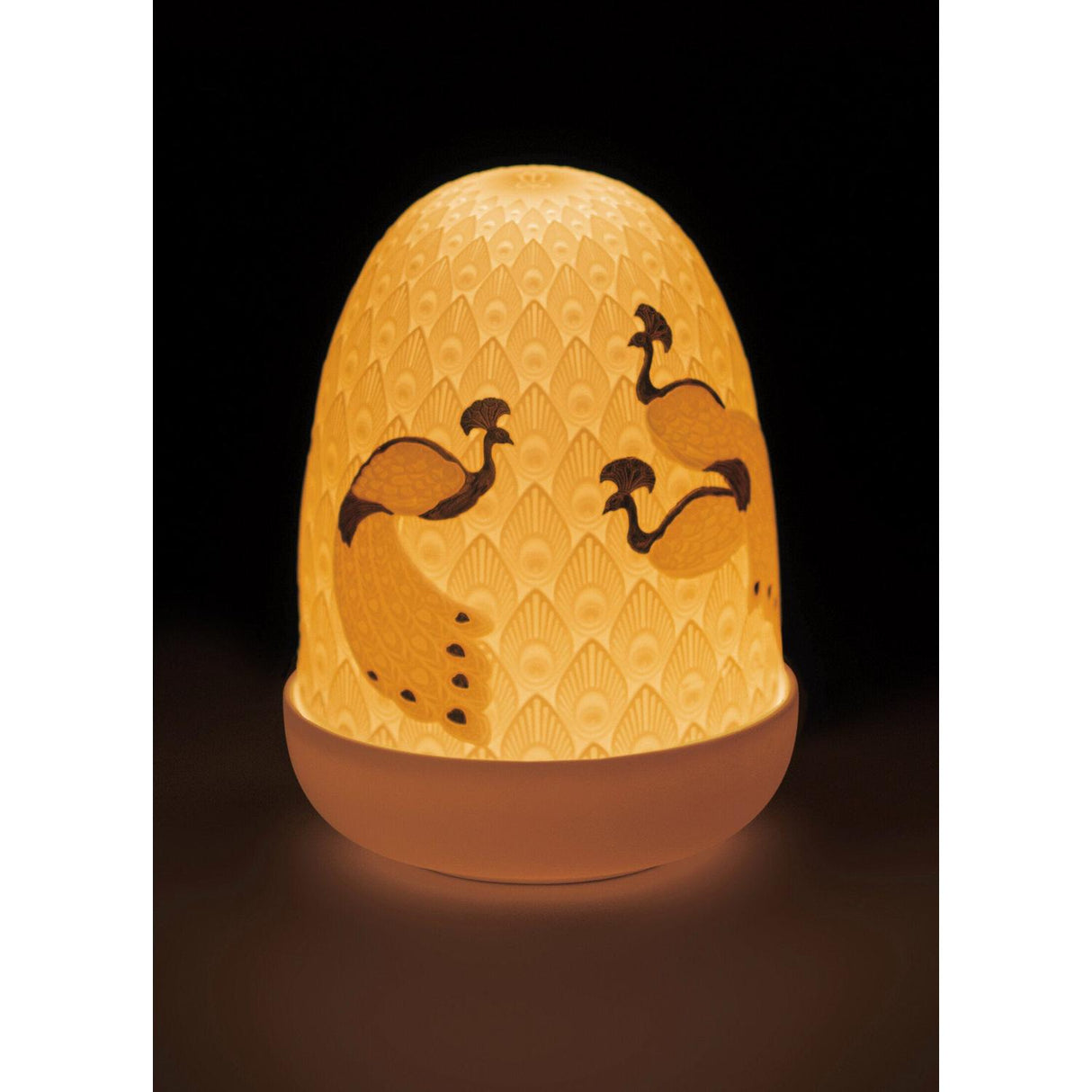 Lladró Lampada da Tavolo Peacocks Dome 15x11cm Porcellana