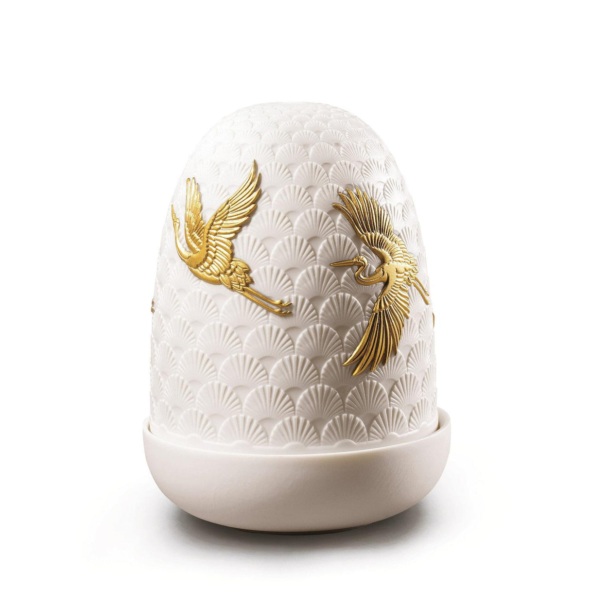 LLADRO' Lampada da Tavolo Cranes Dome 15x11cm Porcellana